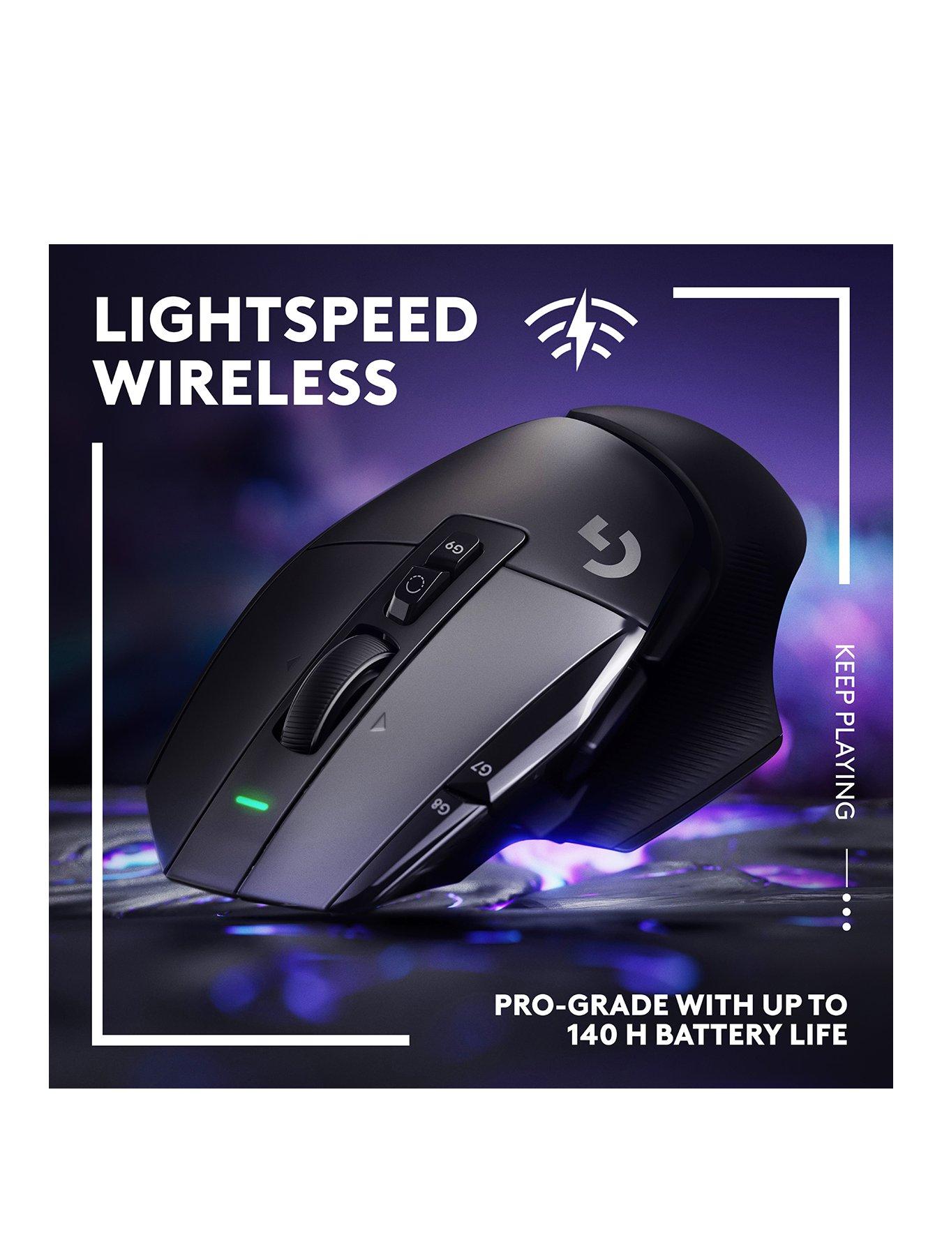 Image 3 of 6 of LogitechG G502 X LIGHTSPEED Wireless Gaming Mouse, HERO 25K gaming sensor, for PC/Mac- Black