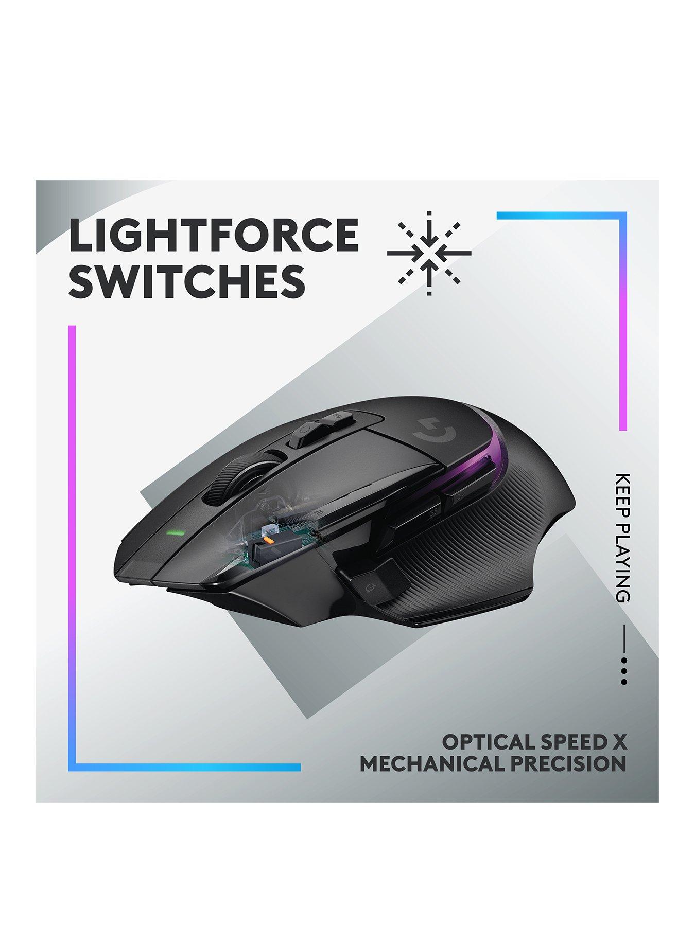 Image 2 of 8 of LogitechG G502 X PLUS LIGHTSPEED Wireless RGB Gaming Mouse, HERO 25K gaming sensor, for PC/Mac - Black