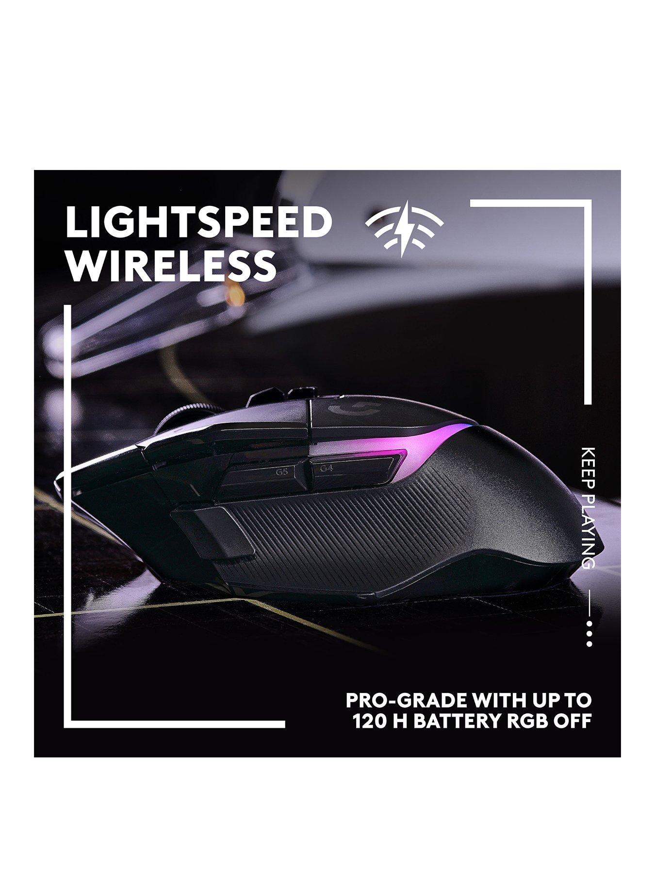 Image 3 of 8 of LogitechG G502 X PLUS LIGHTSPEED Wireless RGB Gaming Mouse, HERO 25K gaming sensor, for PC/Mac - Black