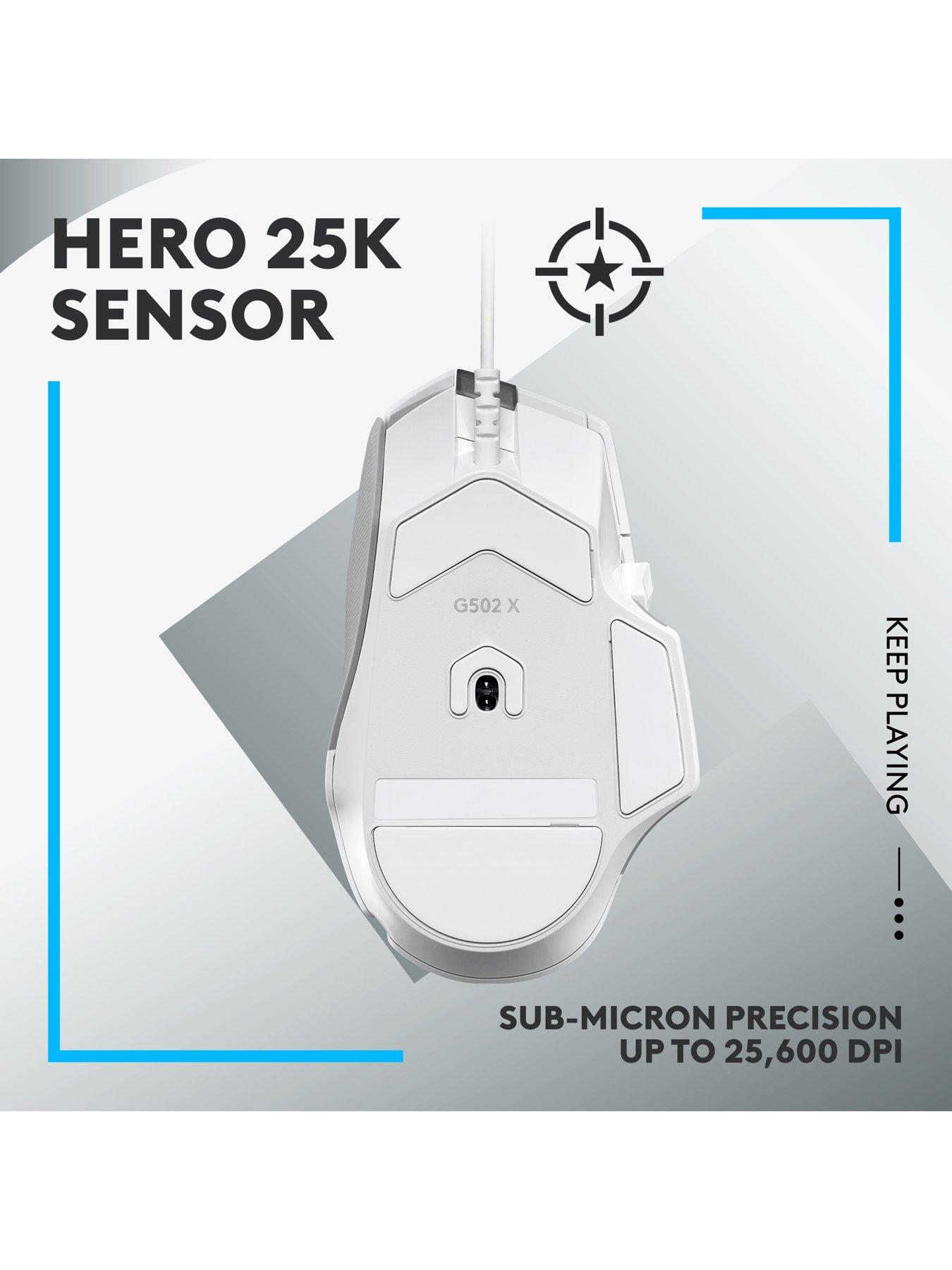 Image 4 of 8 of LogitechG G502 X Wired Gaming Mouse, HERO 25K gaming sensor, compatible with PC/Mac - Black