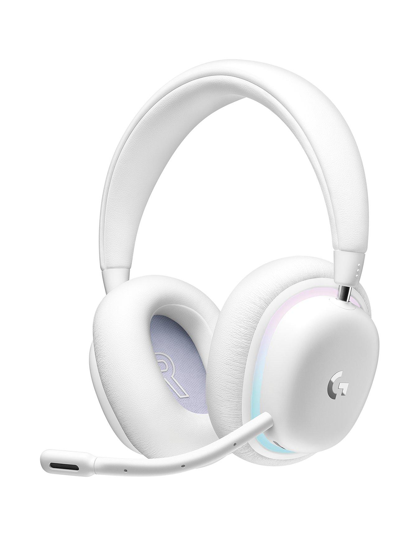 LogitechG G735 Wireless Gaming Headset, Compatible with PC, Mobile Devices  - White