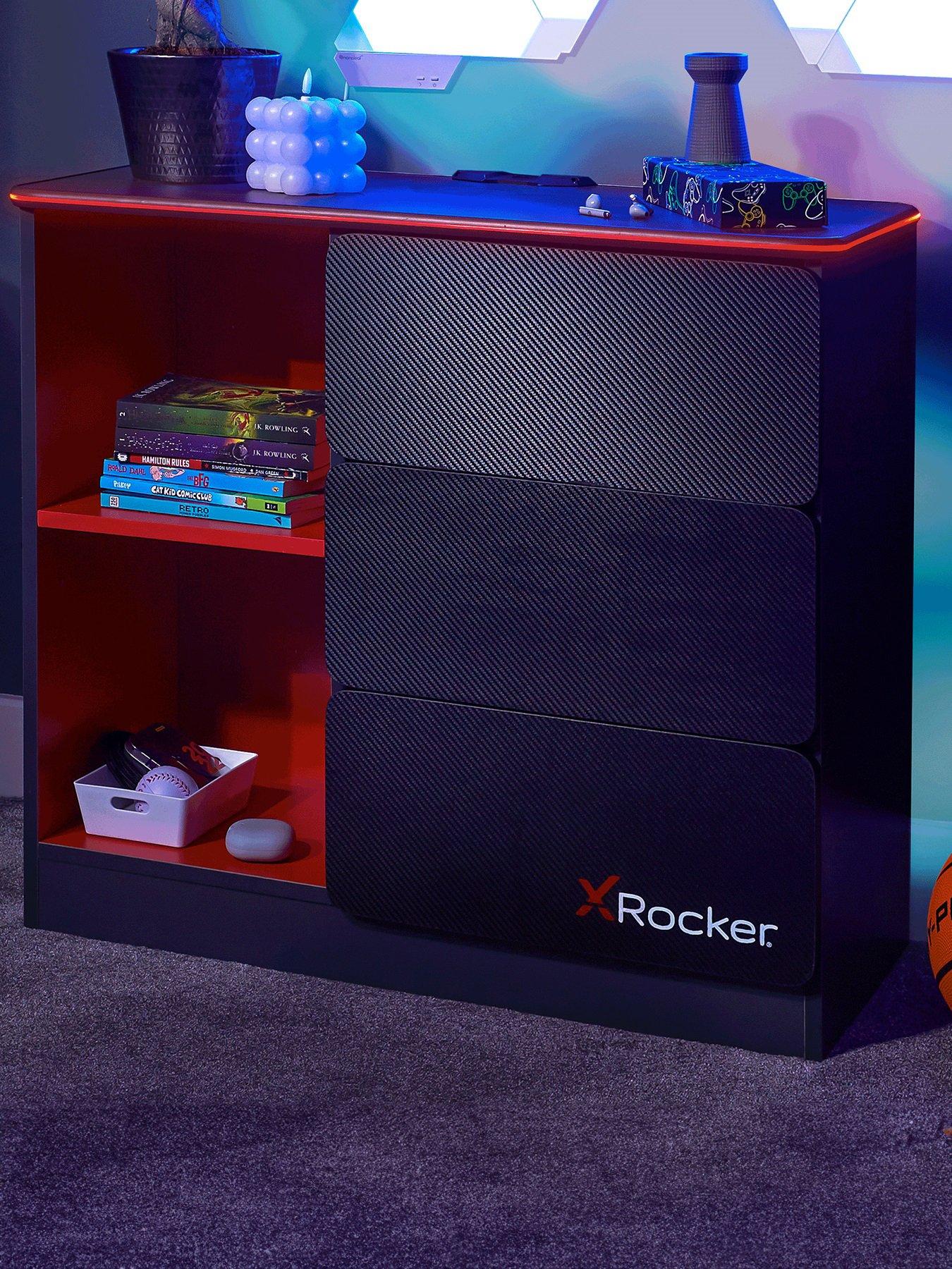 x-rocker-carbon-tek-gamingnbspstorage-sideboard-withnbspdrawers-shelves-and-leds