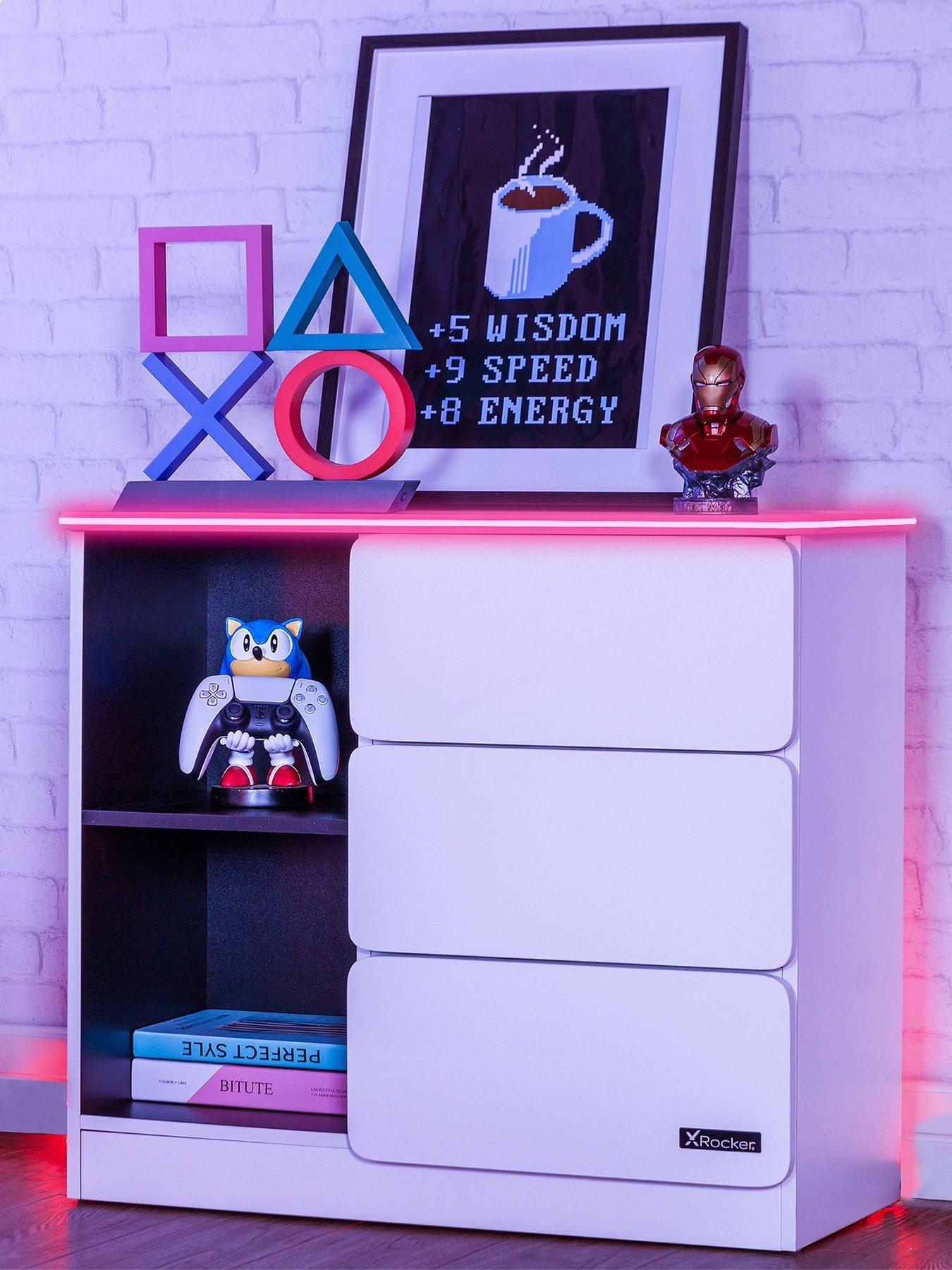 x-rocker-carbon-tek-gamingnbspstorage-sideboard-withnbspdrawers-shelves-and-leds