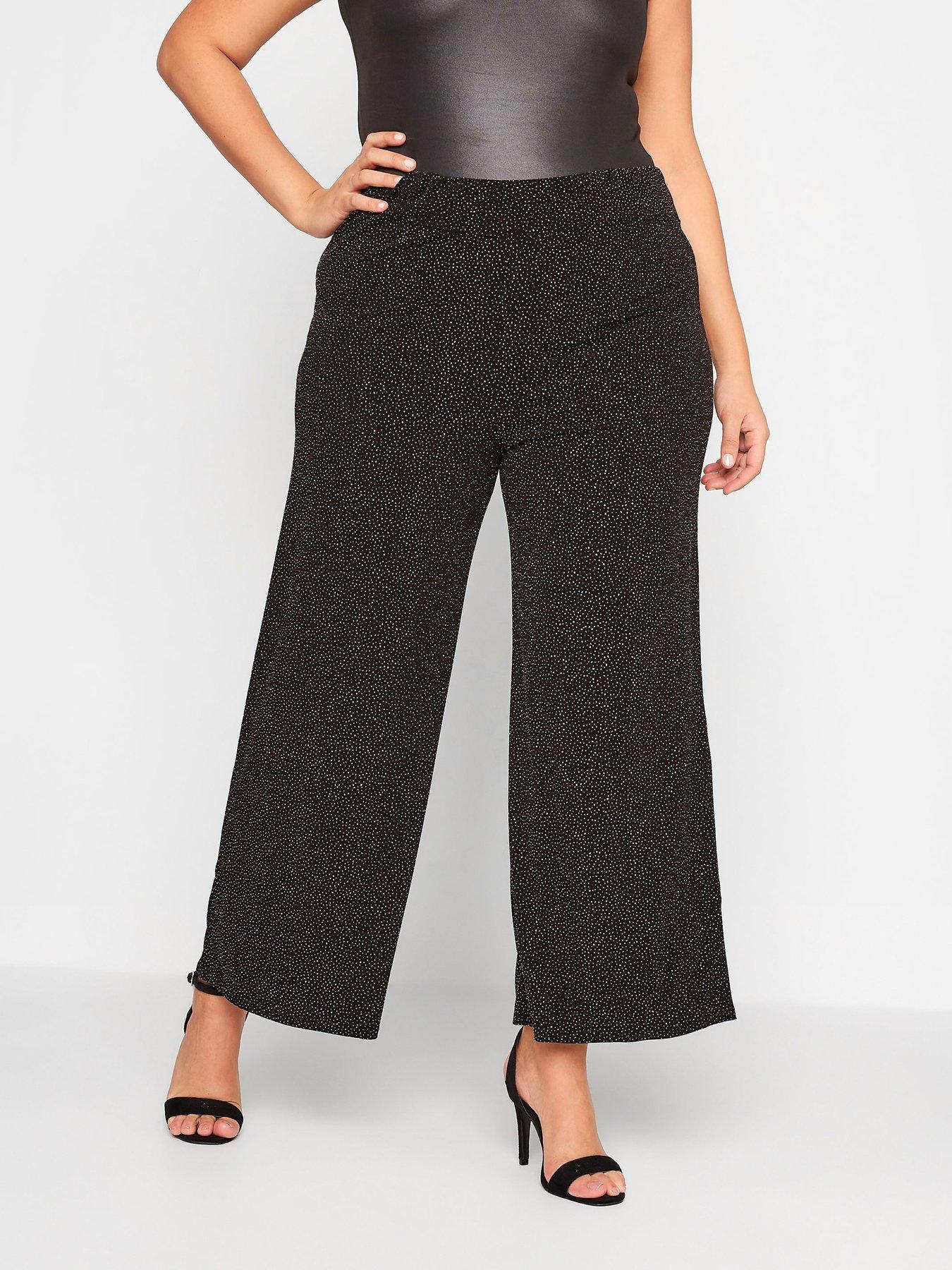 yours-glitter-party-wide-leg-trouser-black