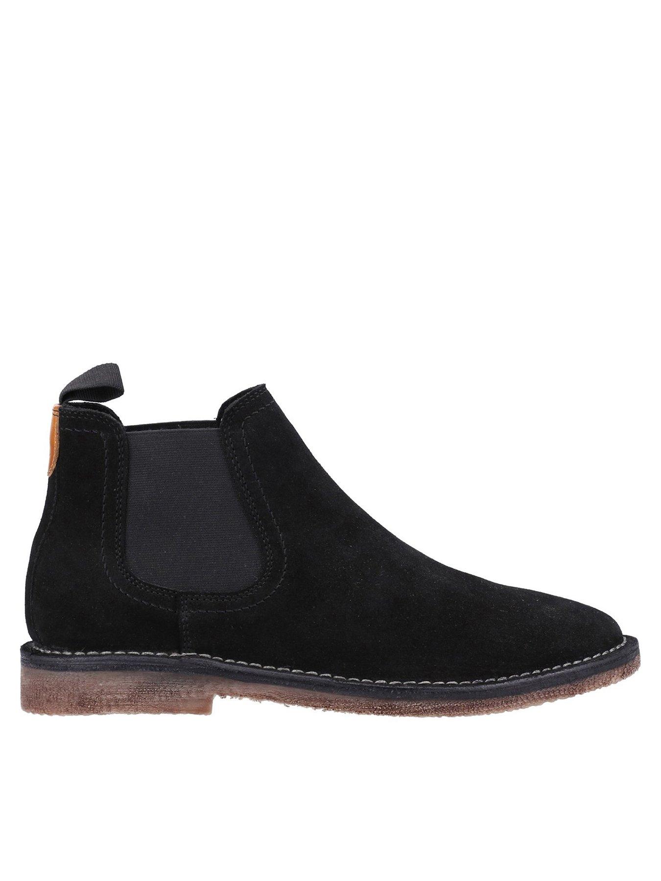 Hush Puppies Shaun Suede Chelsea Boots - Black