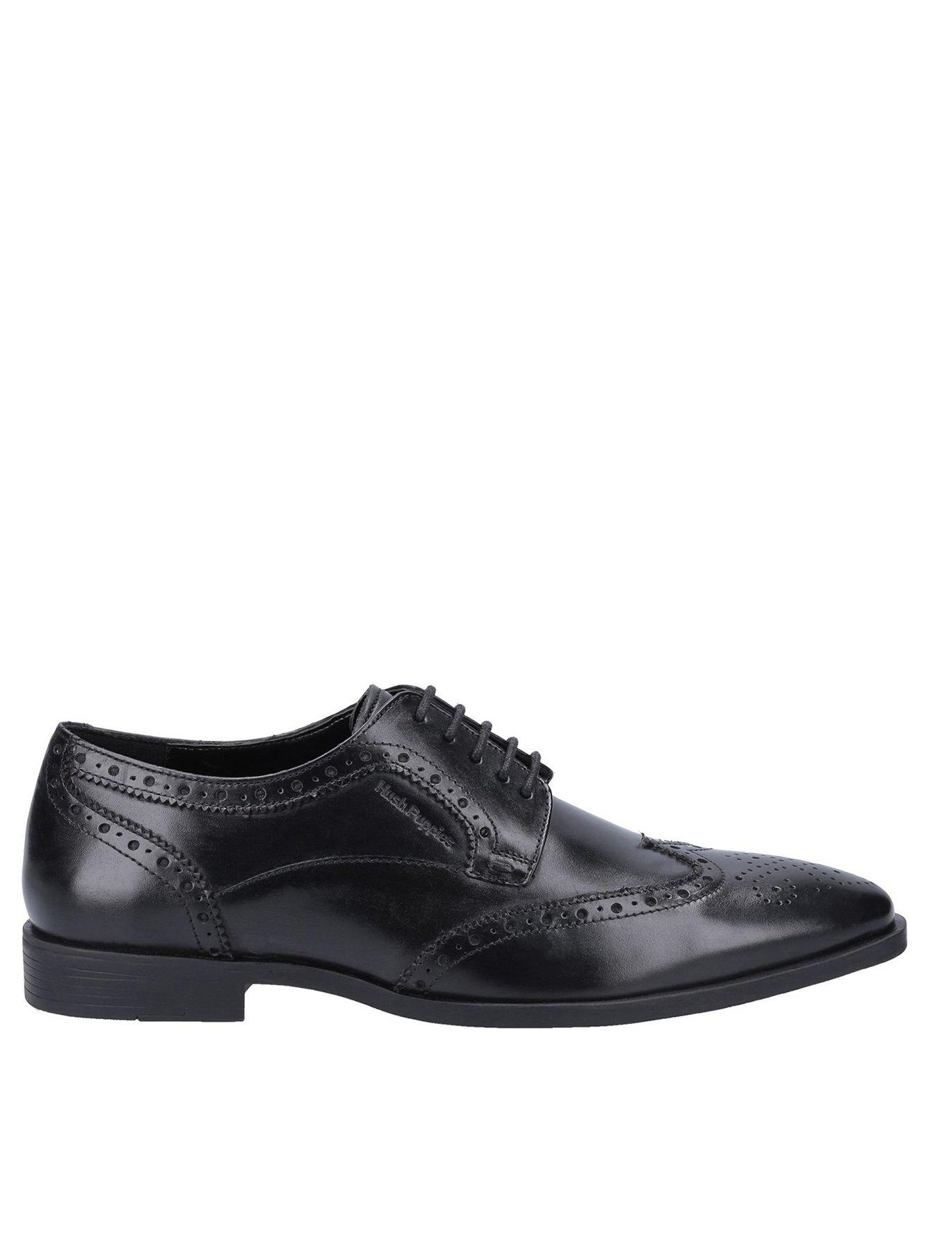 Hush Puppies Elliot Brogue Shoes - Black