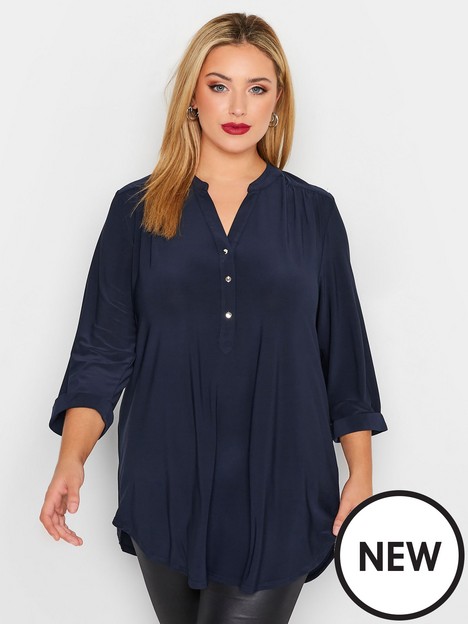 yours-yours-half-placket-blouse