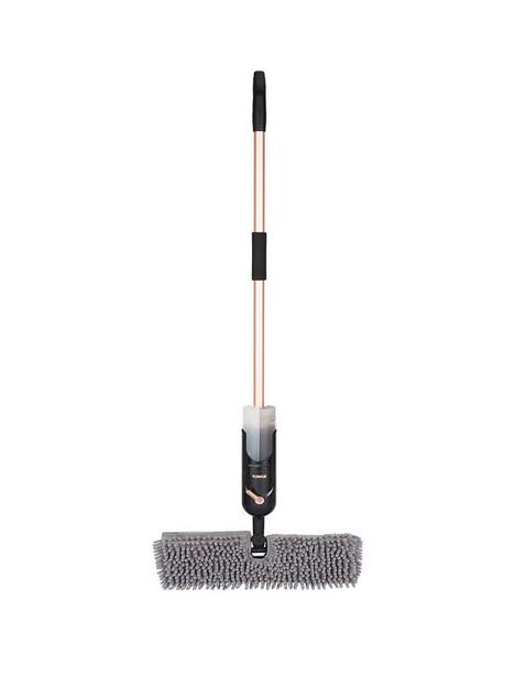 tower-dual-container-spray-mop--nbspblack-and-blush-gold