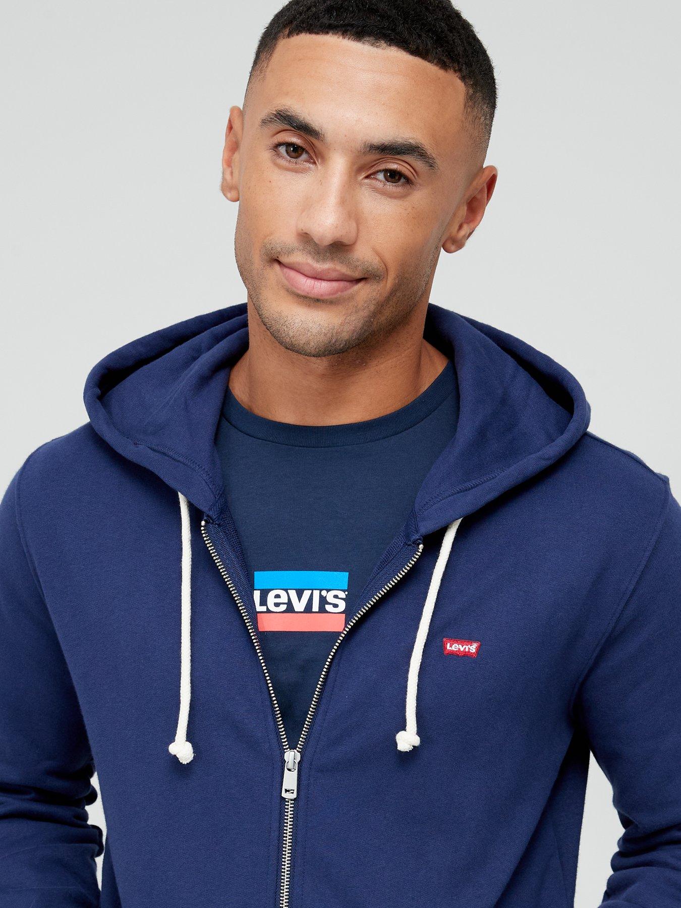 levis-original-small-logo-zip-through-hoodie-blueoutfit