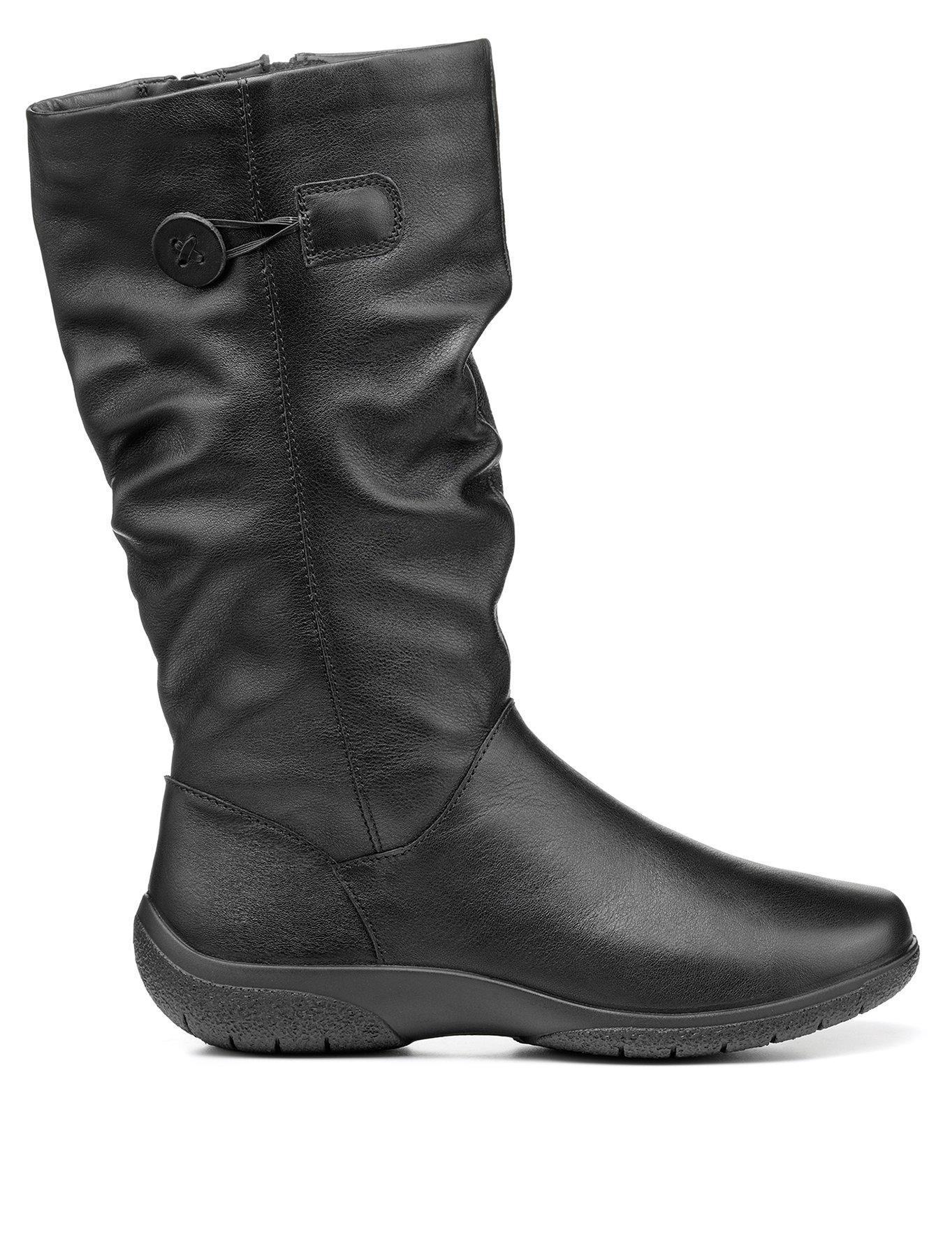 Hotter Derrymore Ii Leather Ruched Knee Boots Very Ireland