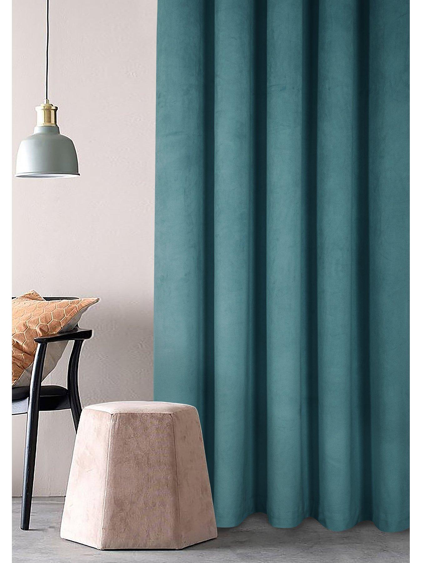 Asha Recycled Velour Lined Eyelet Curtains from Love My Window