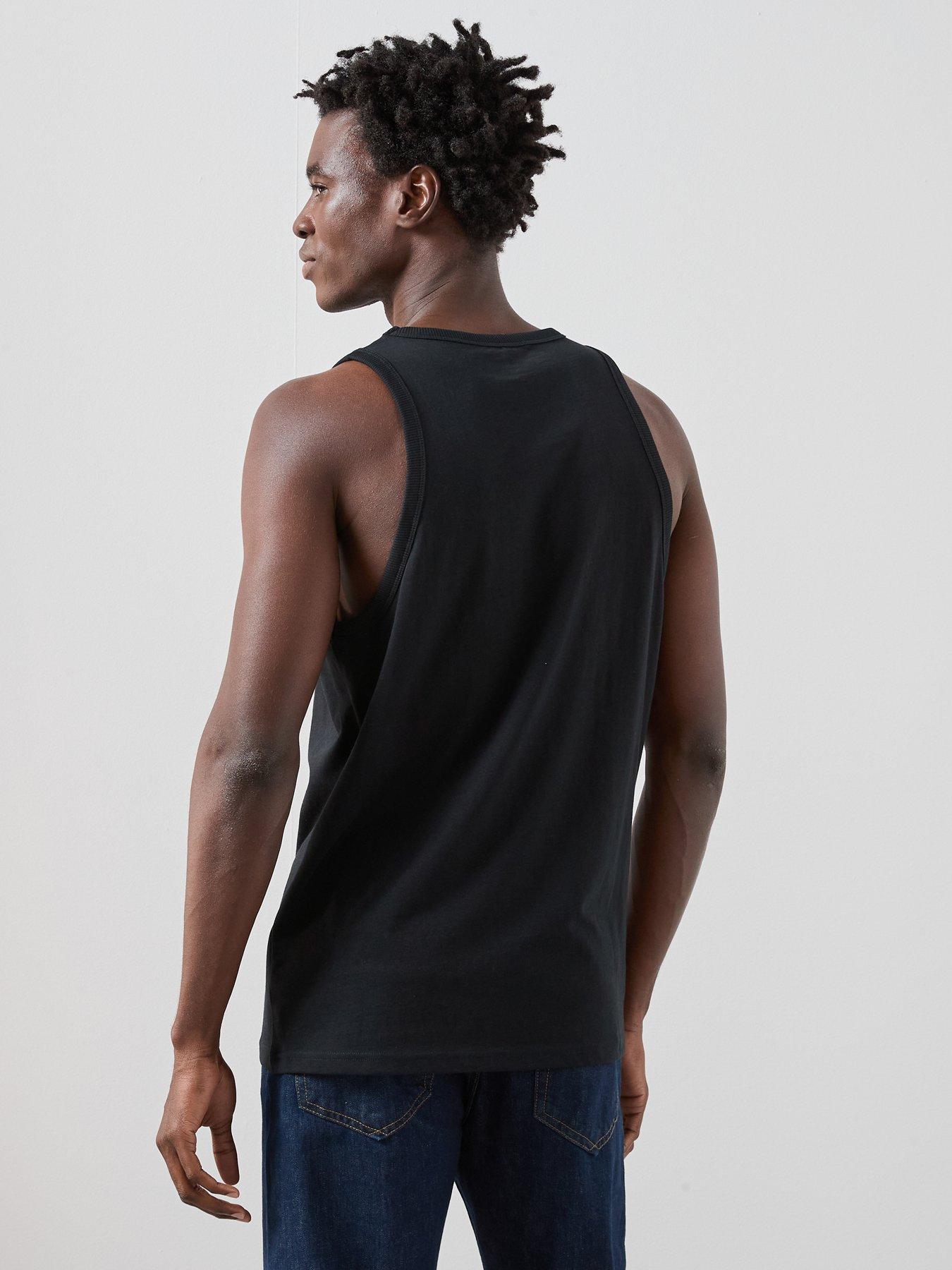Image 2 of 7 of The Very Collection Jersey Vest&nbsp;- Black