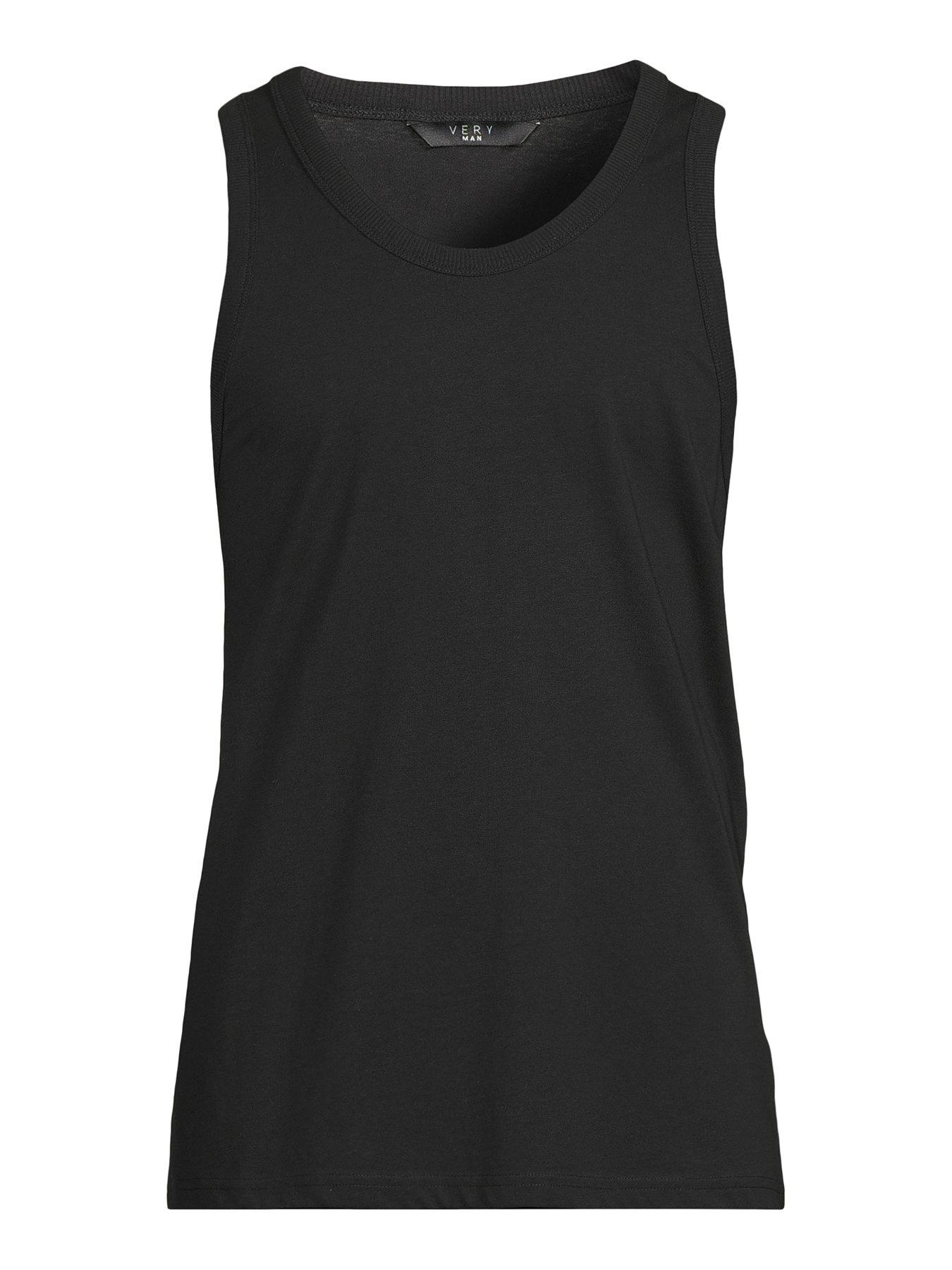 Image 7 of 7 of The Very Collection Jersey Vest&nbsp;- Black