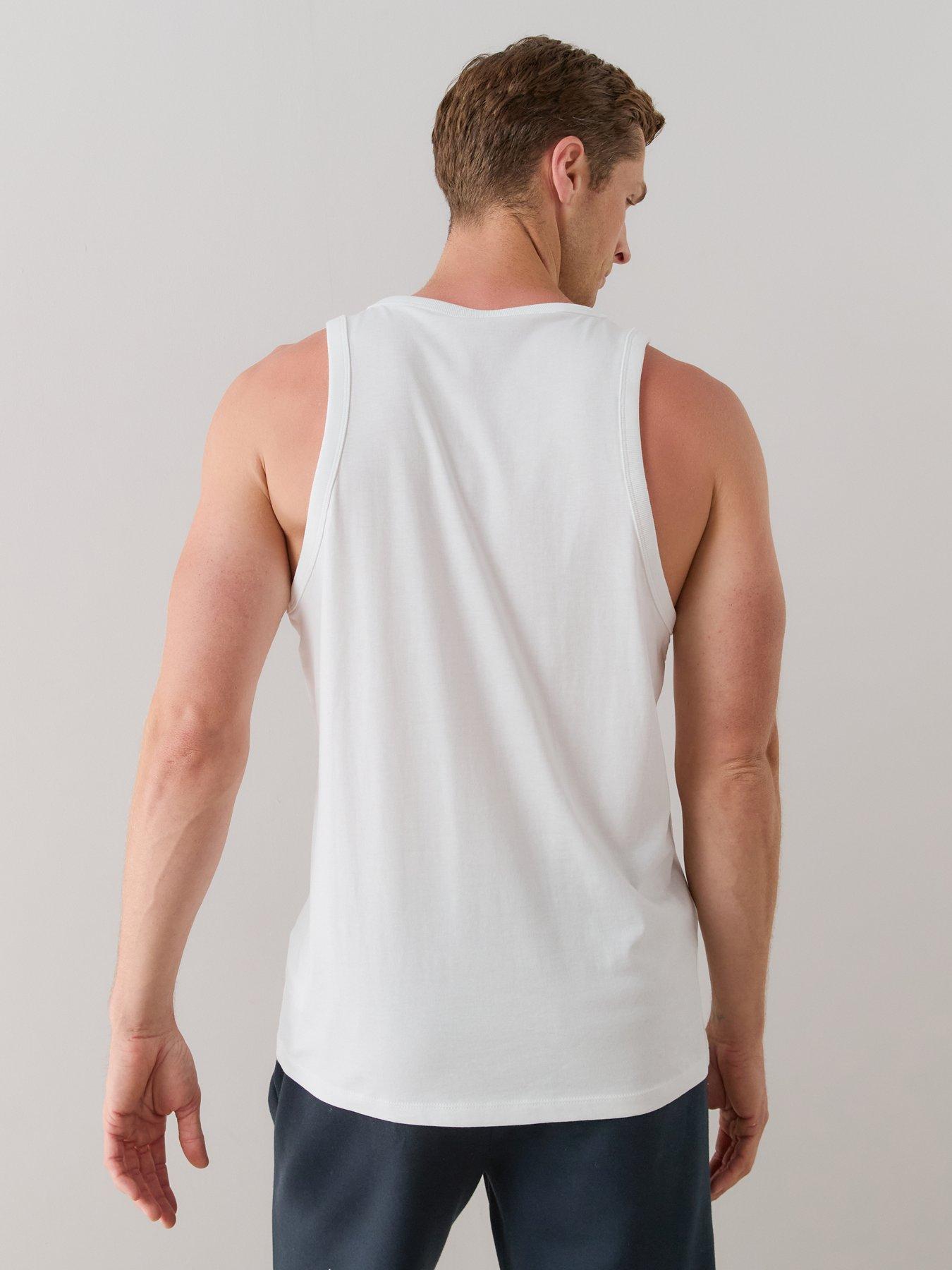Image 2 of 7 of The Very Collection Pure Cotton Essential Jersey Vest - White