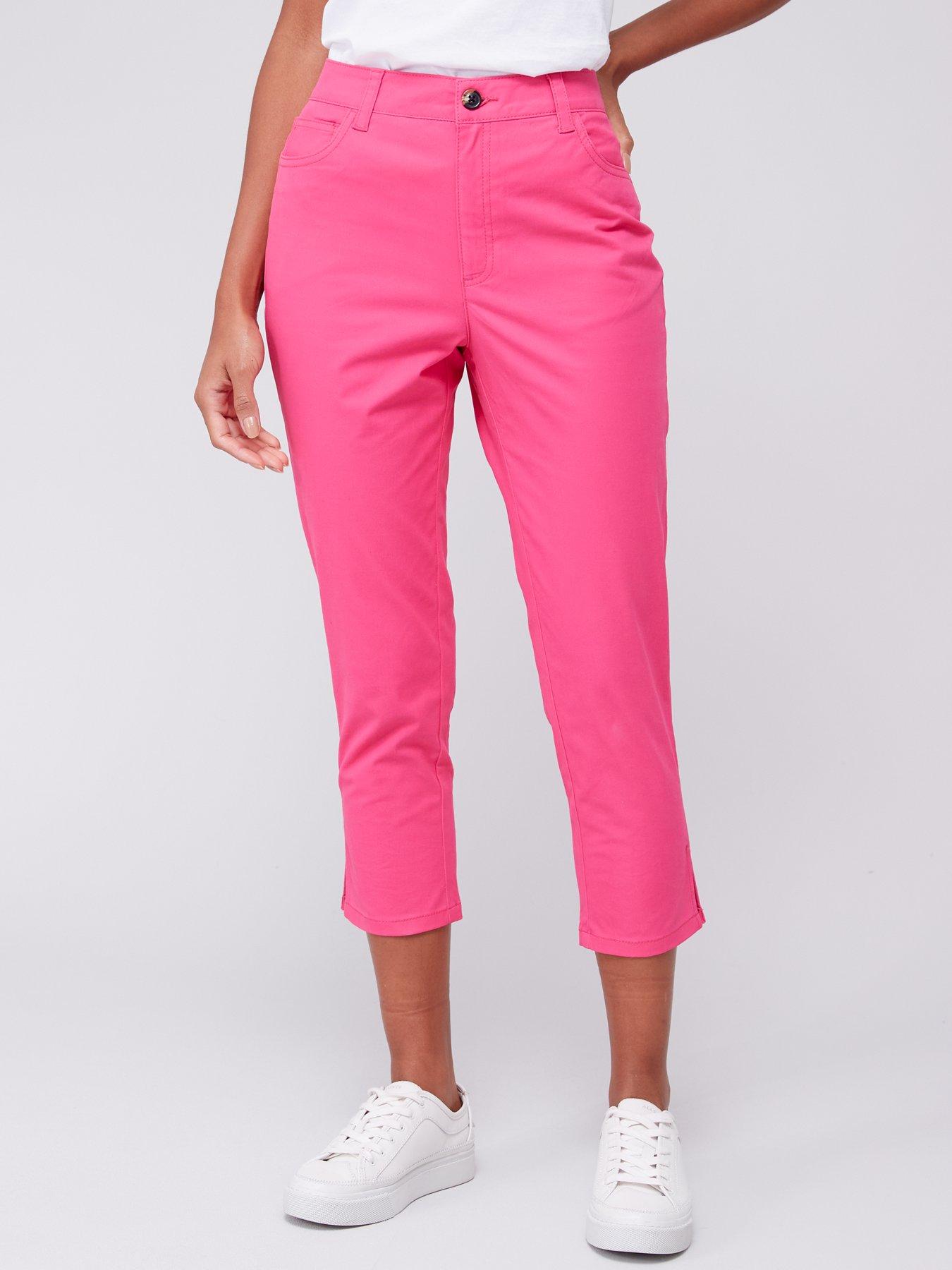 V by Very Skinny Capri Trouser Pink Very Ireland