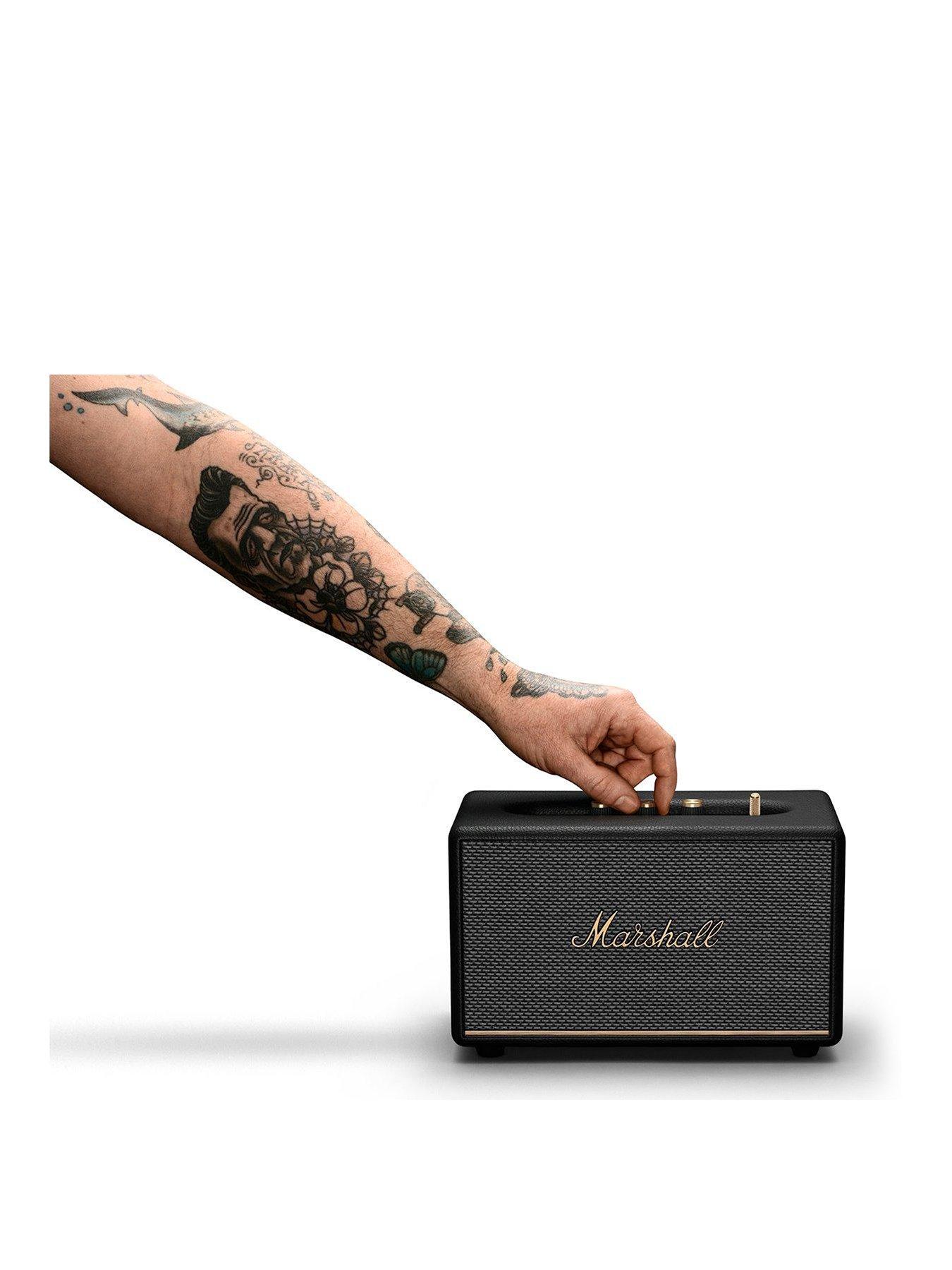 marshall-acton-iii-bluetooth-speaker-blackstillFront