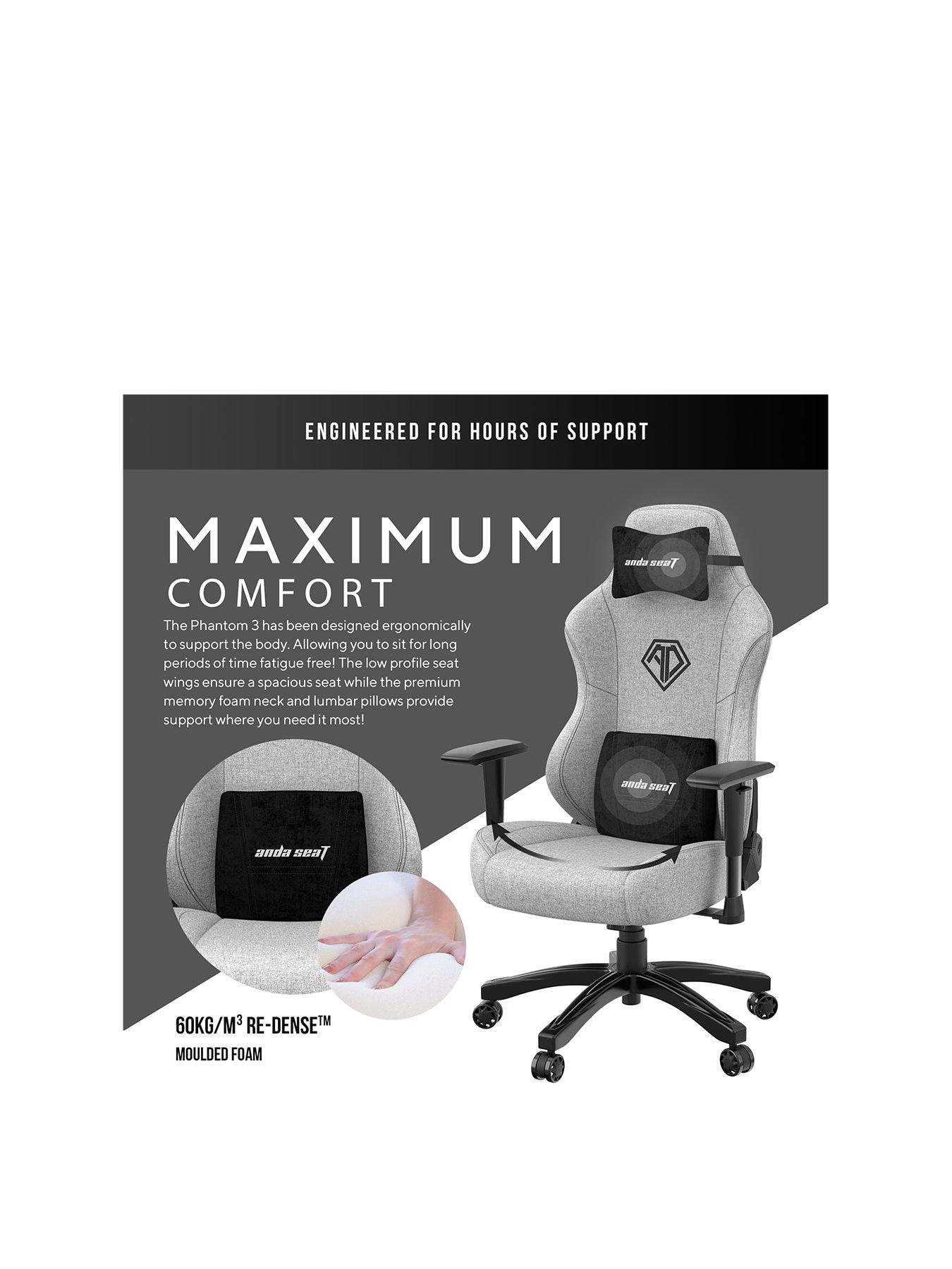 andaseat-phantom-3-premium-gaming-chair-greystillFront