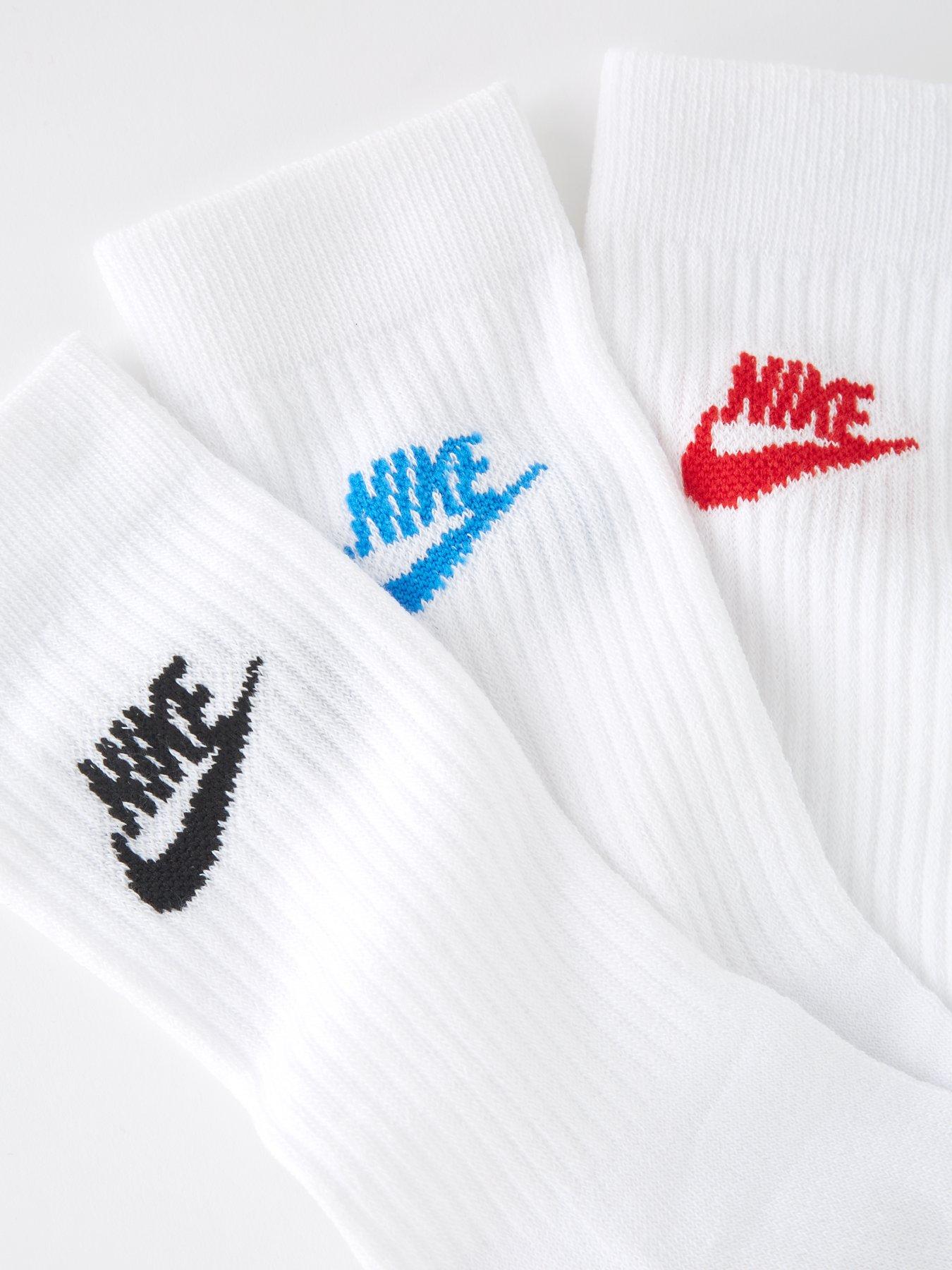 Nike Everyday Essential 3 pack ankle socks in white