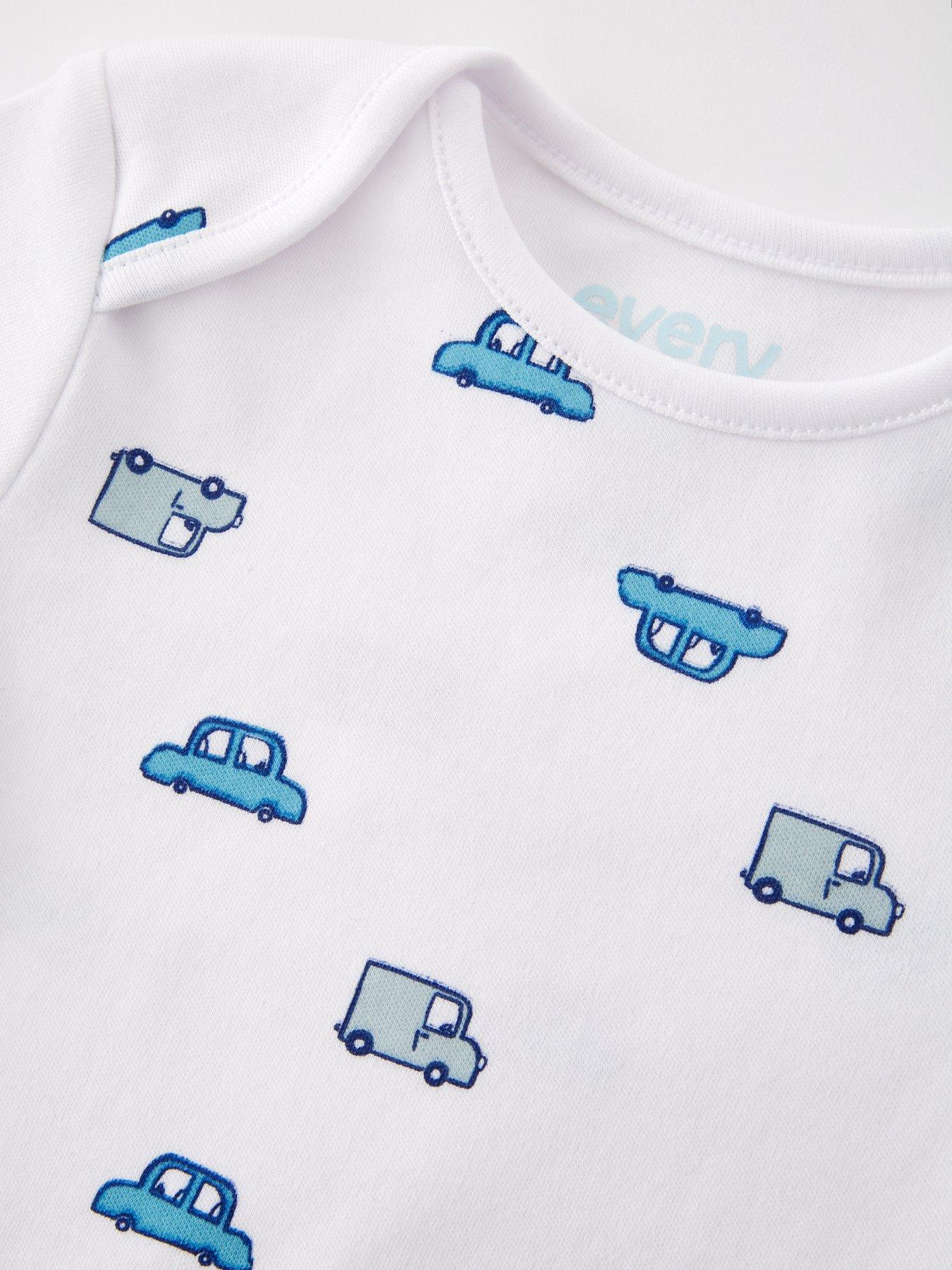 Image 5 of 5 of The Very Collection Baby Boys&nbsp;5 Pack&nbsp;Bodysuits - Blue