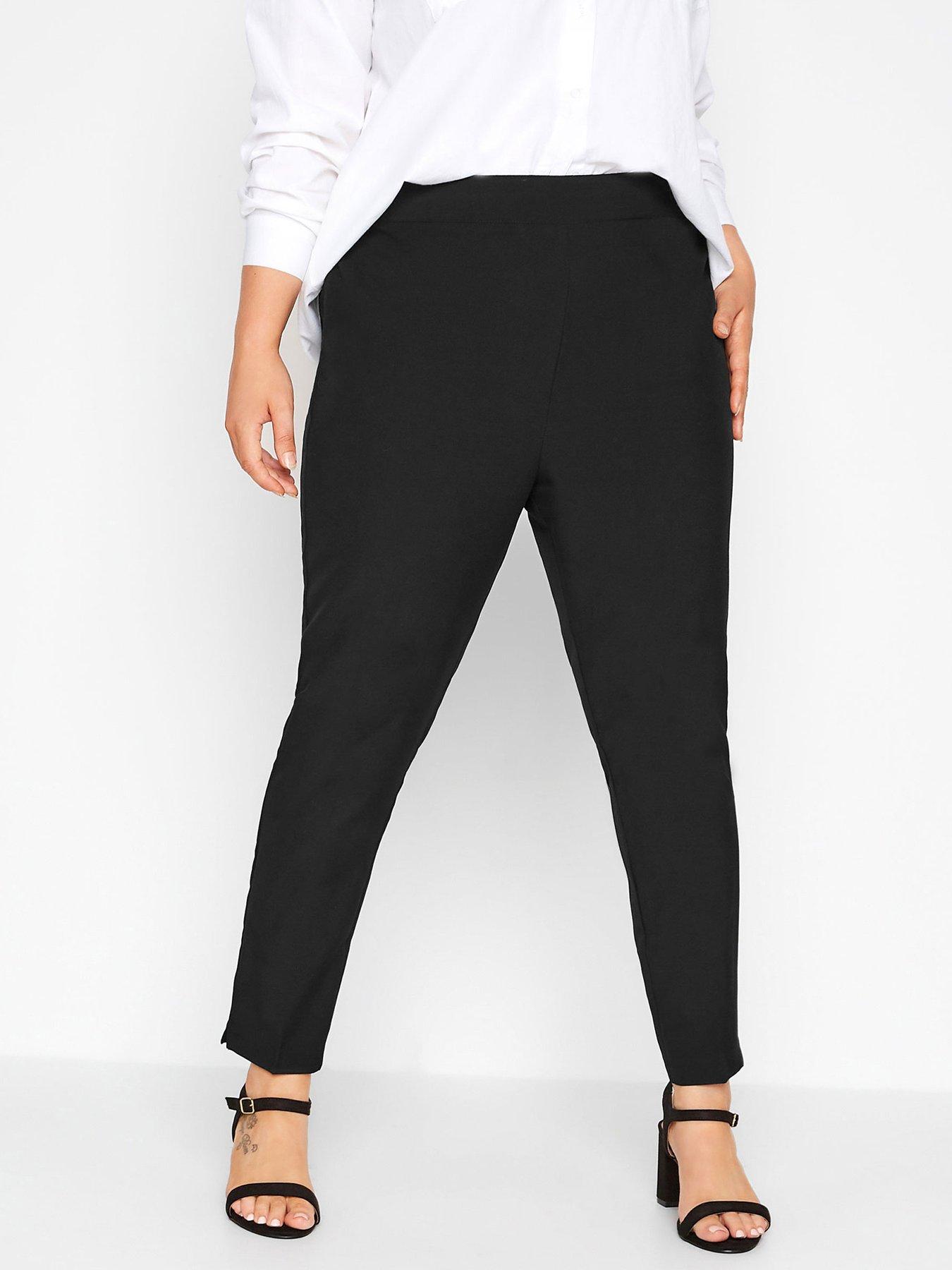 Yours Tapered Trouser 26in - Black