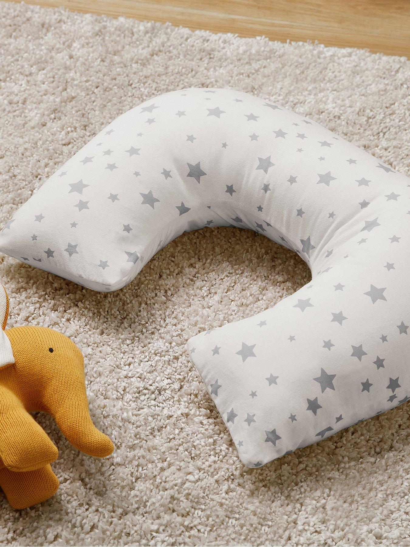 Image 1 of 7 of Silentnight Safe Nights Grow with Me 4-in-1 Pillow with Spare Pillowcase - Grey Star