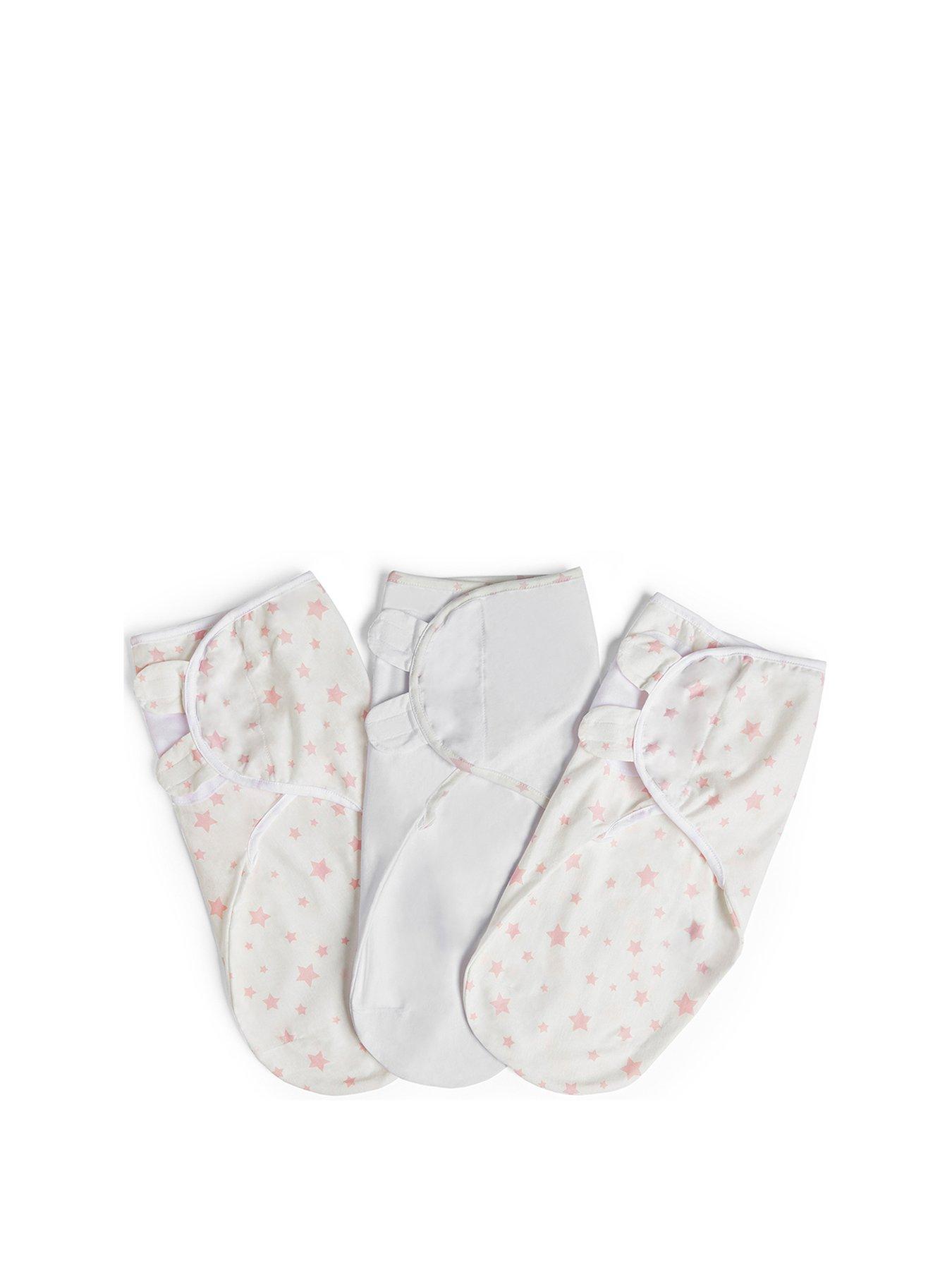 silentnight-silentnight-safe-nights-swaddle-blanket-3-pack-pink-star