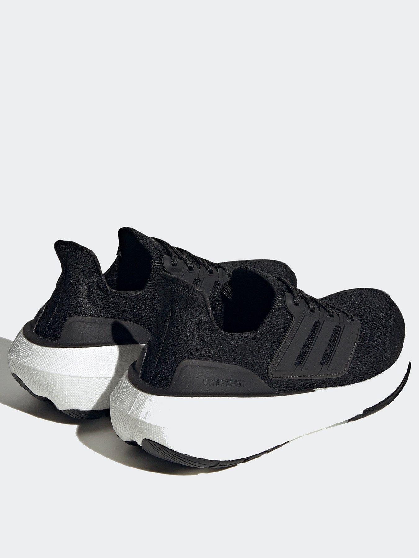 adidas-womensnbspultraboost-light-trainersnbsp--blackwhitestillFront