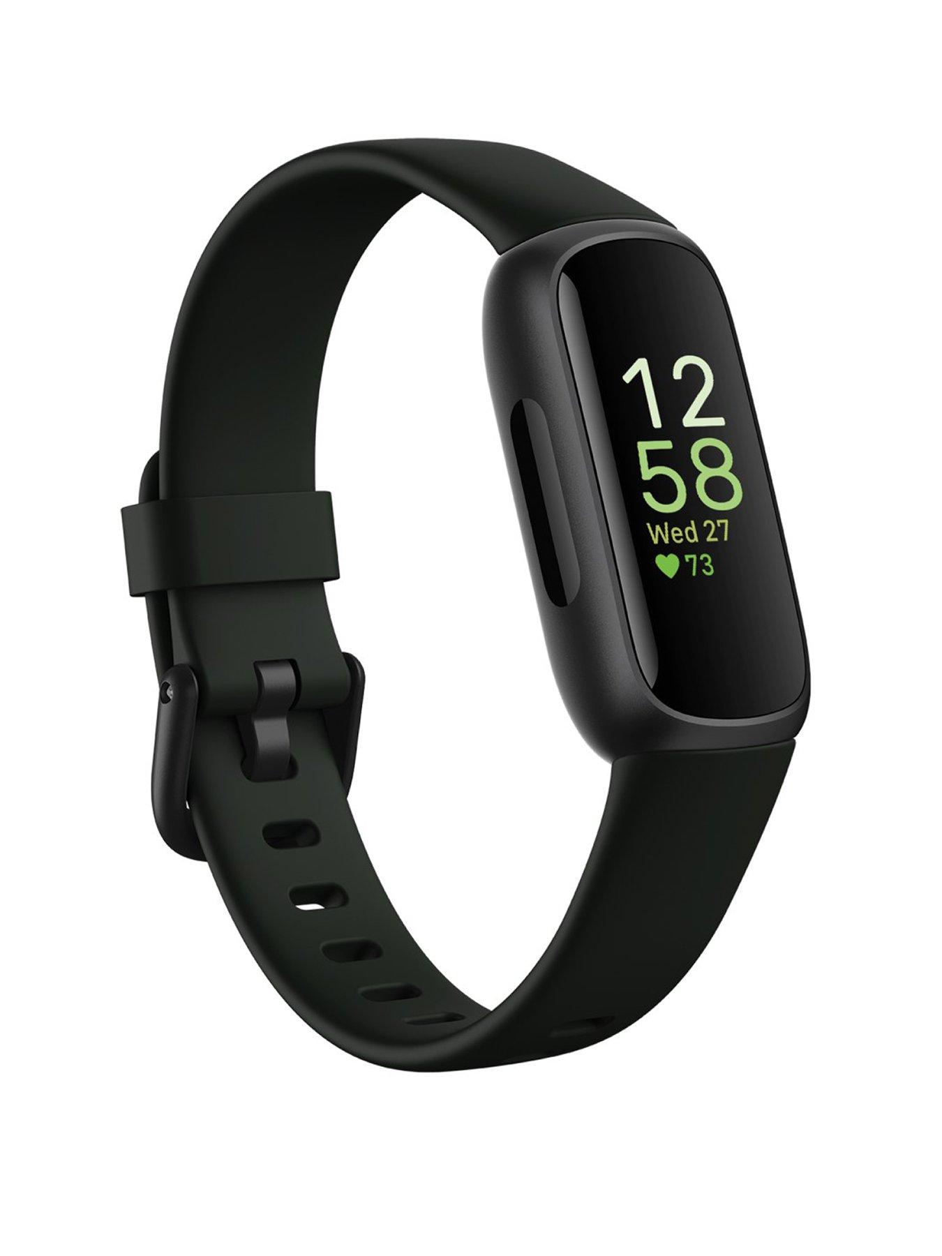 Image 1 of 6 of Fitbit Inspire 3 -&nbsp;Black/Midnight Zen Health and Fitness Tracker with up to 10-days battery life.&nbsp;Android and iOS compatible