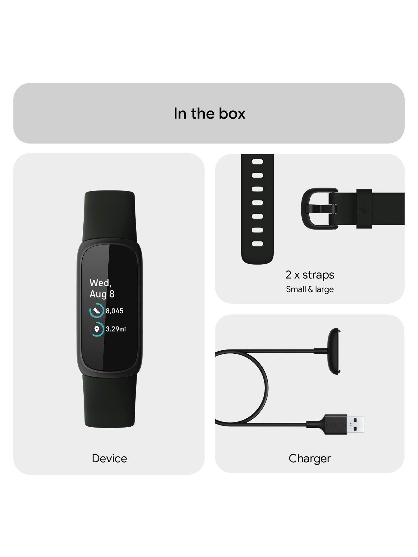Image 6 of 6 of Fitbit Inspire 3 -&nbsp;Black/Midnight Zen Health and Fitness Tracker with up to 10-days battery life.&nbsp;Android and iOS compatible