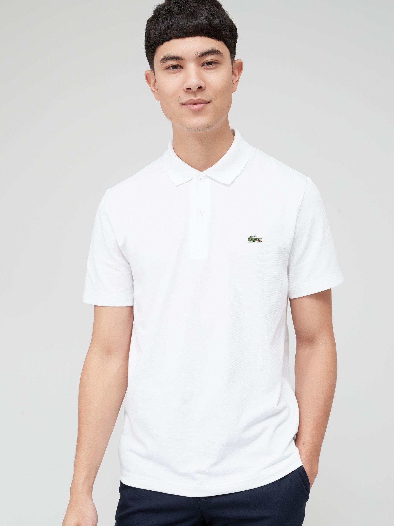 Mens white 2025 lacoste polo