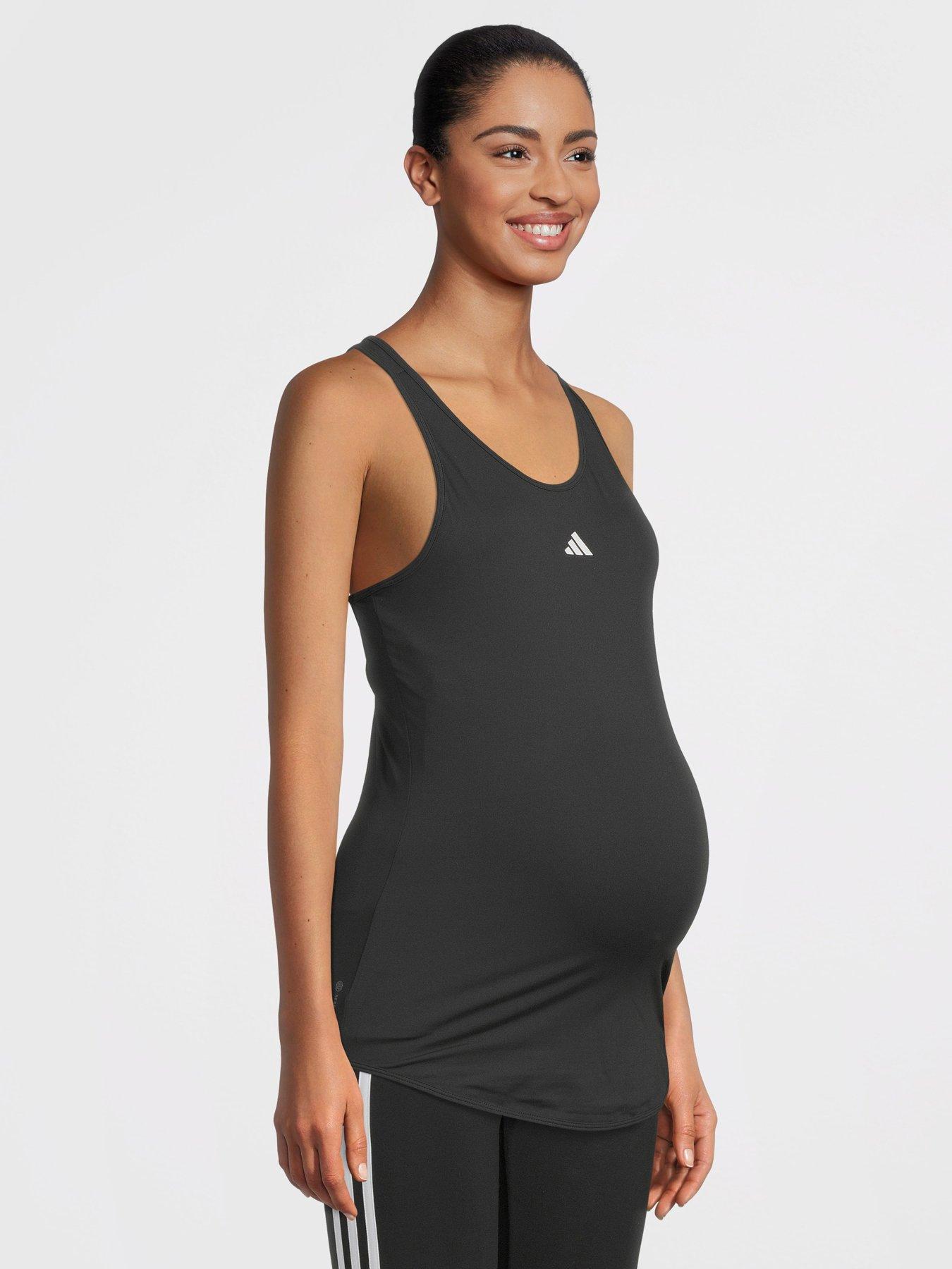 adidas-womens-maternity-tank-blackwhite