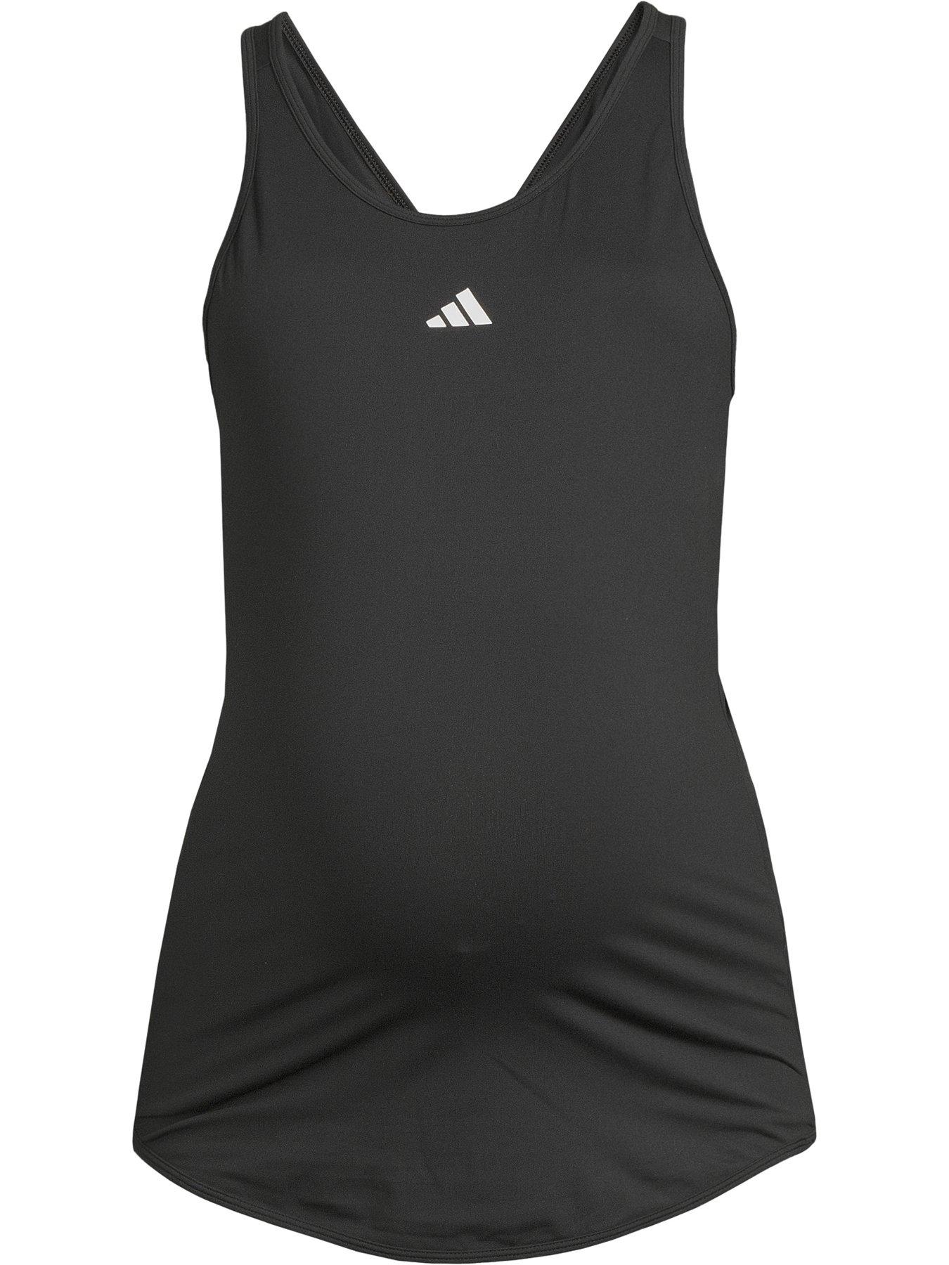 adidas-womens-maternity-tank-blackwhiteoutfit