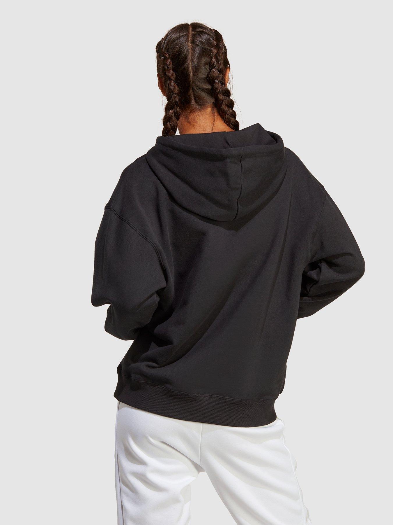 adidas-sportswear-essentials-big-logo-oversized-french-terry-hoodie-blackwhitestillFront