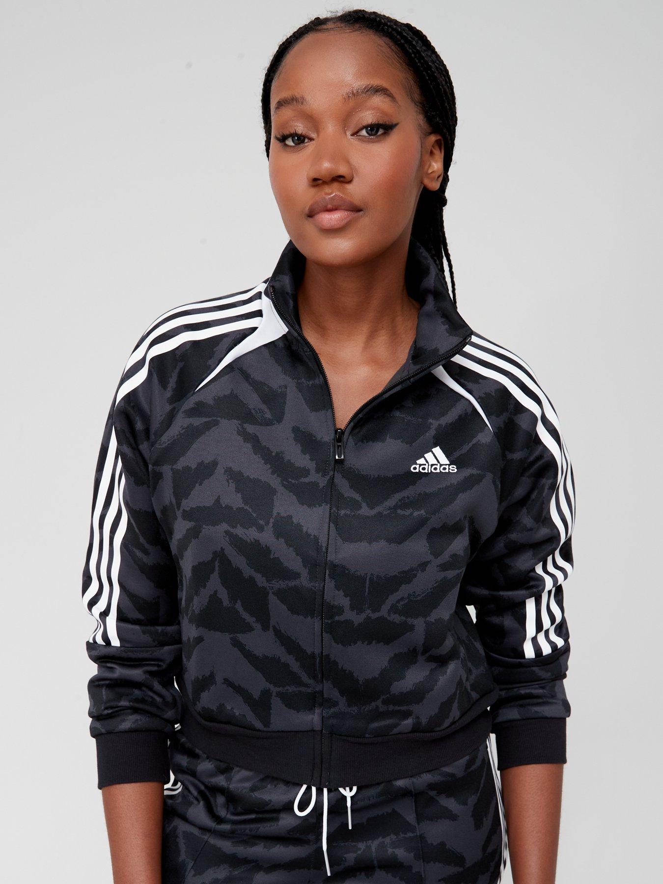 Adidas originals camo 2024 track top black