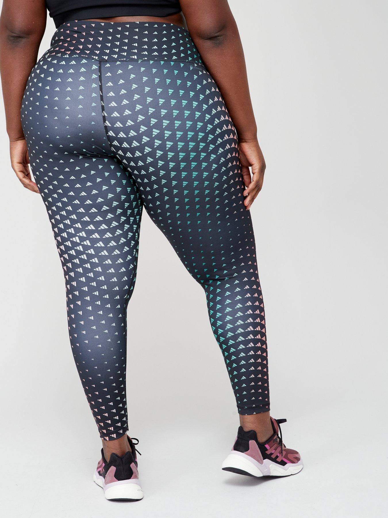 adidas Training Essentials Brand Love Printed Leggings - Plus Size - Print