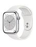 apple-watch-series-8-gps-45mm-silver-aluminium-case-with-white-sport-bandfront