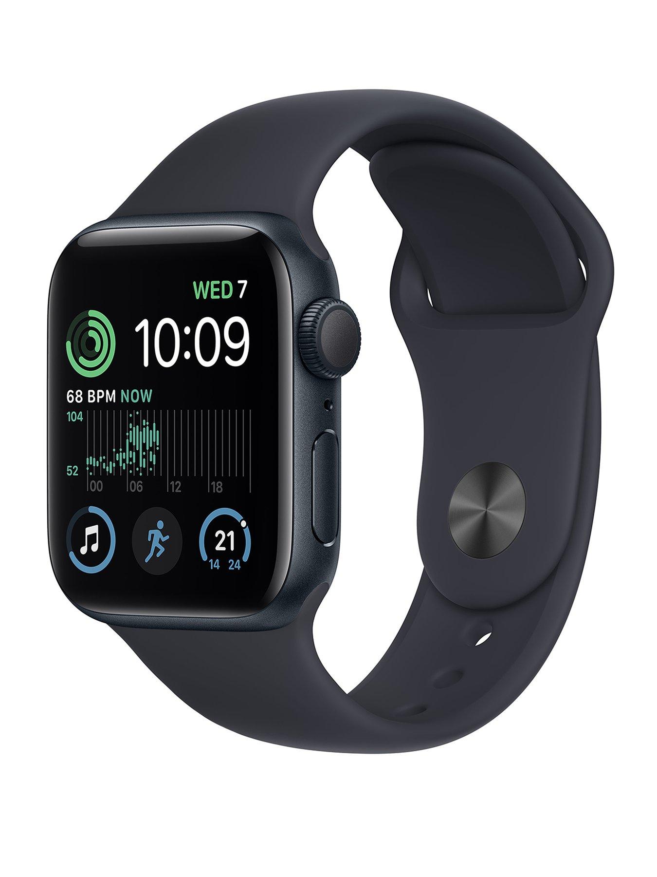 Apple Watch SE (GPS, 2022), 40mm Midnight Aluminium Case with Midnight  Sport Band | Very Ireland