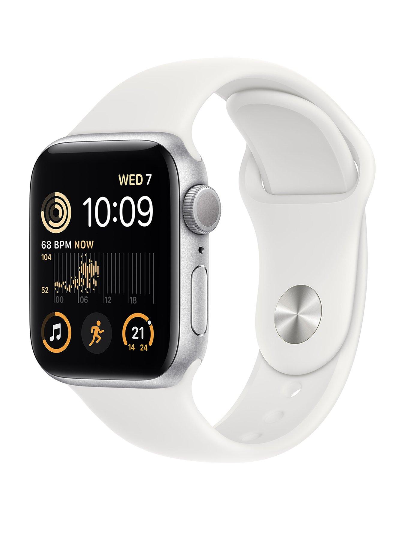 Apple Watch SE (GPS, 2022), 40mm Silver Aluminium Case with White Sport  Band | Very Ireland
