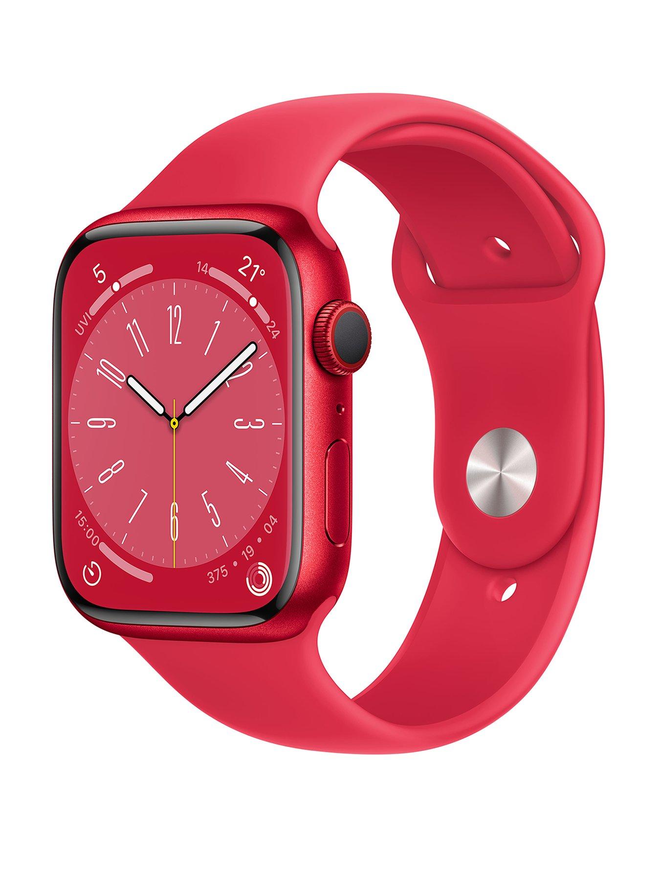 Watch Series 8 (GPS + Cellular), 45mm (PRODUCT)RED Aluminium Case with  (PRODUCT)RED Sport Band