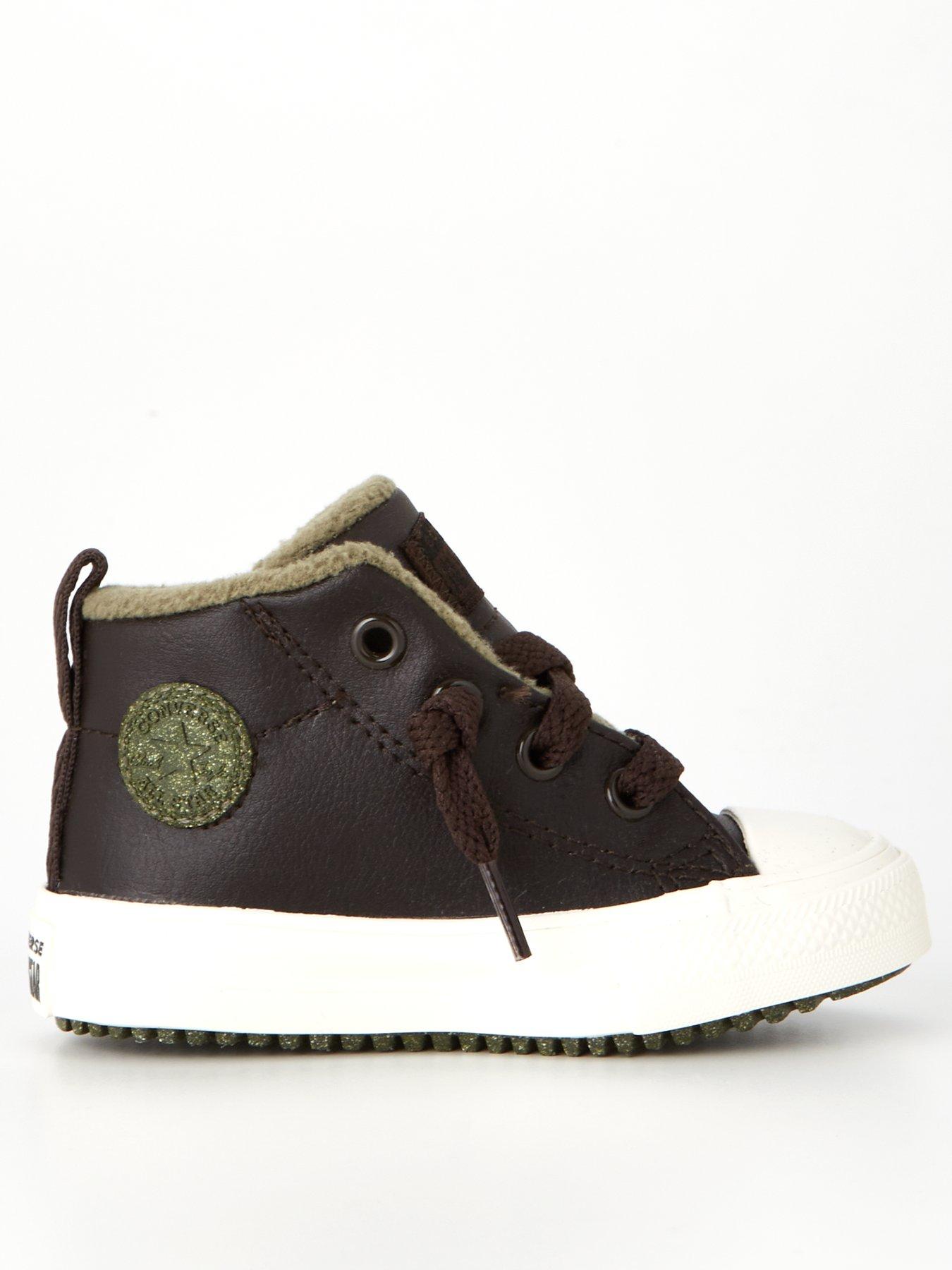 Infant leather hot sale converse high tops