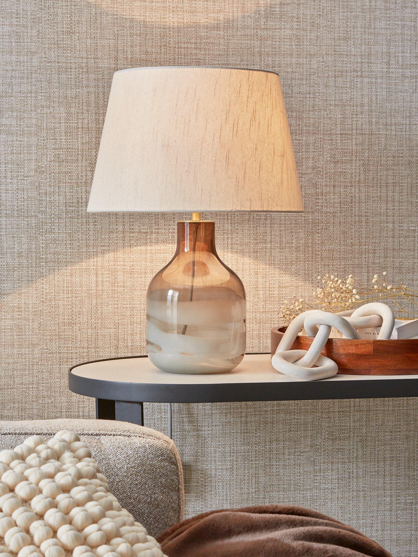Image 1 of 4 of Michelle Keegan Home Michelle Keegan Tullio Natural Lamp