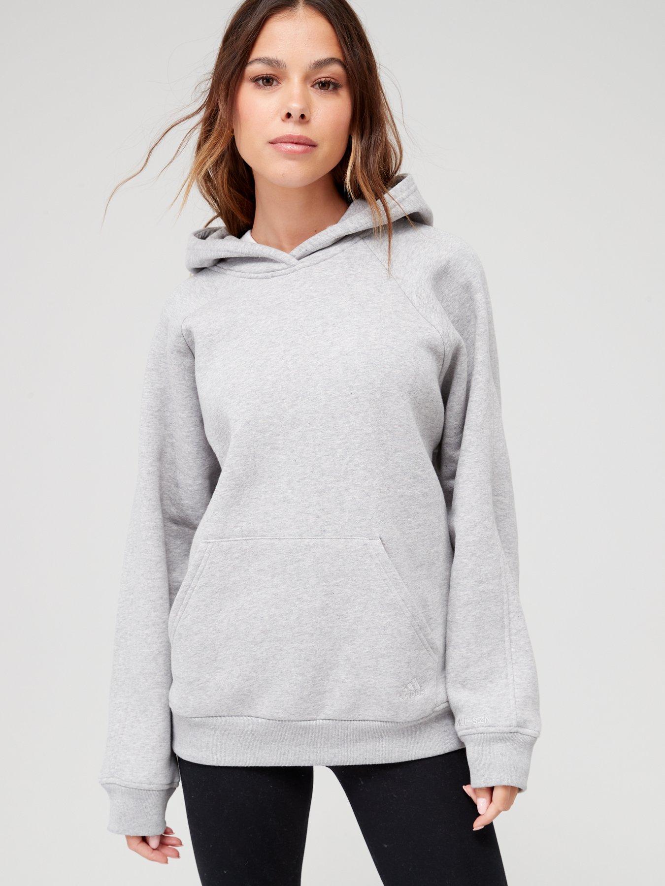 Adidas Originals Women's All SZN Fleece Full-Zip Hoodie, XL, Black