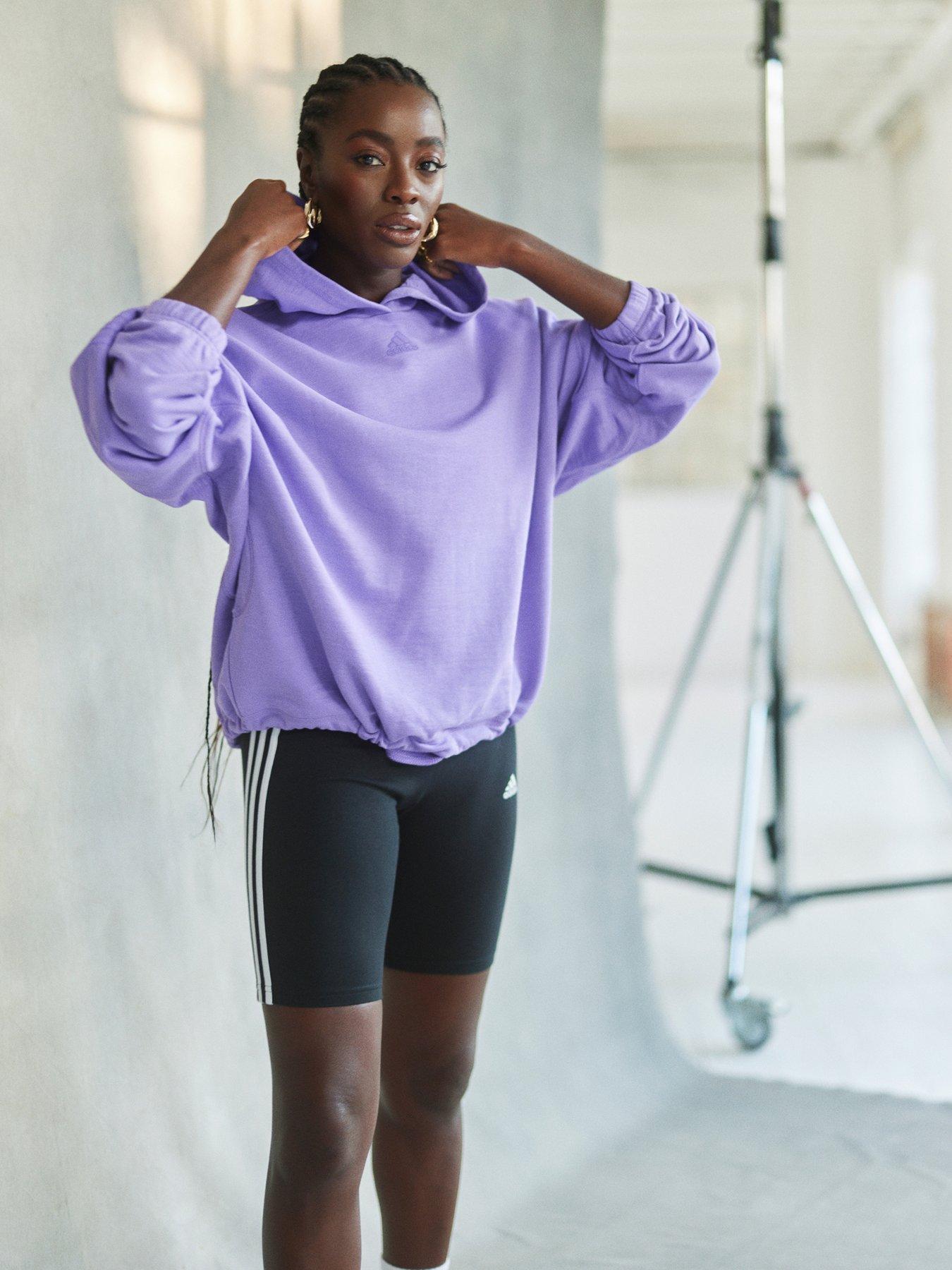 Adidas purple best sale hoodie women's