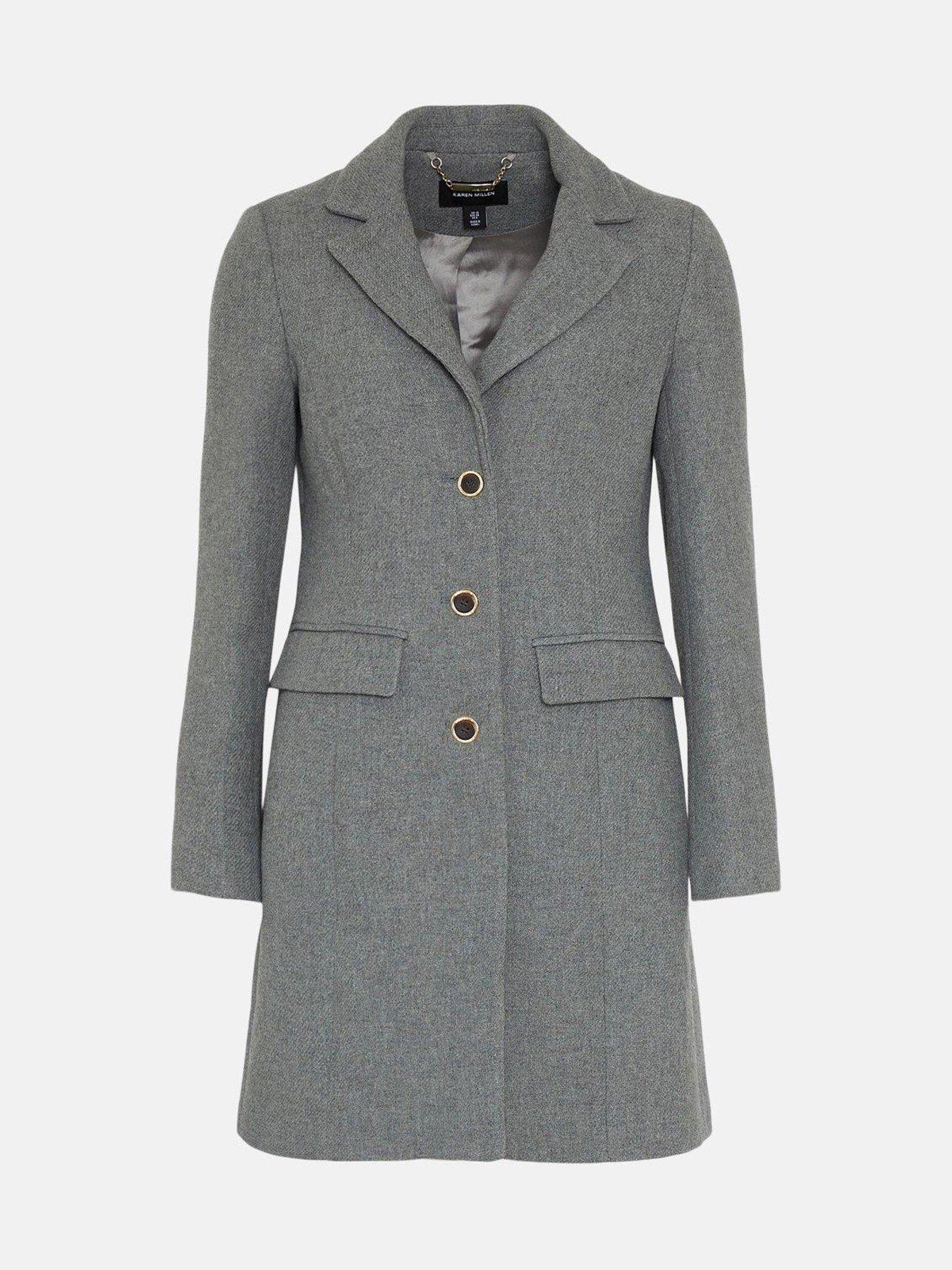 Karen millen grey on sale coat