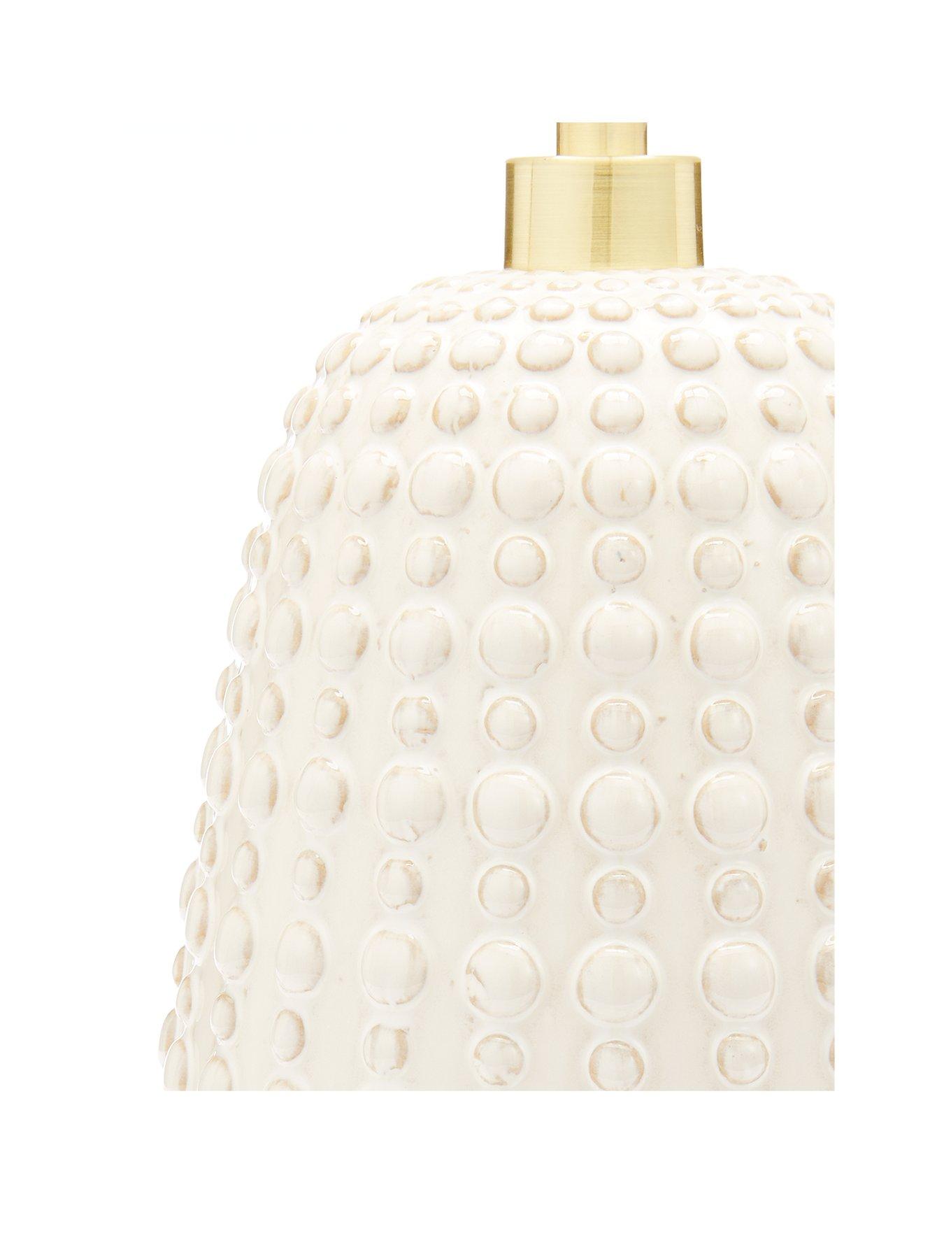 Image 3 of 4 of The Very Collection Casa Dot Table Lamp - Nude