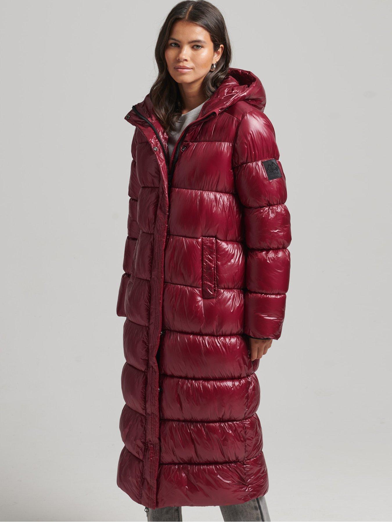 Code Expedition Longline Padded Jacket - Red