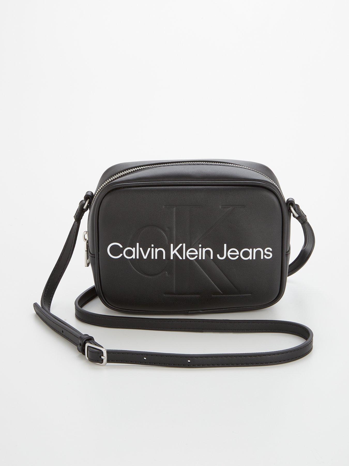 Calvin klein camera bag with wide strap best sale