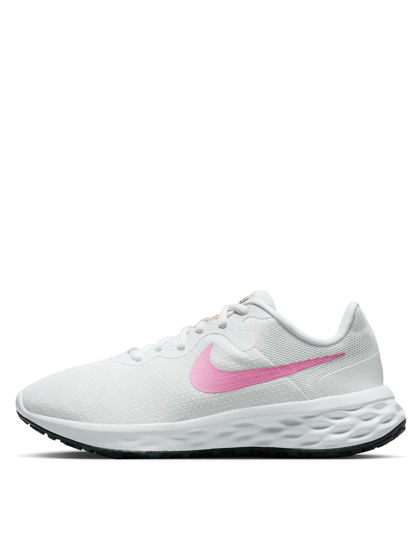 Nike womens shoes pink cheap and white