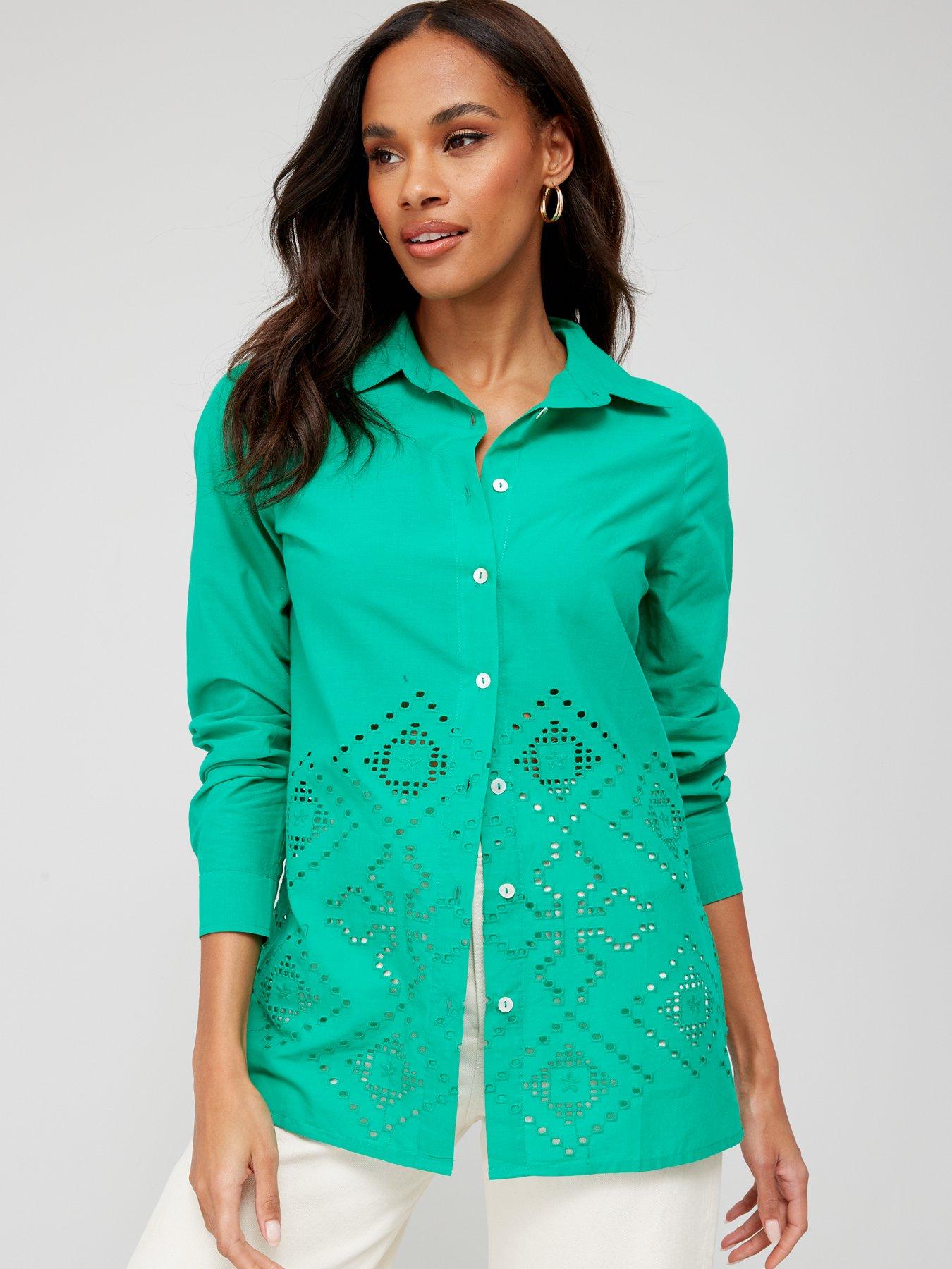 v-by-very-longline-broderie-hem-shirt-green