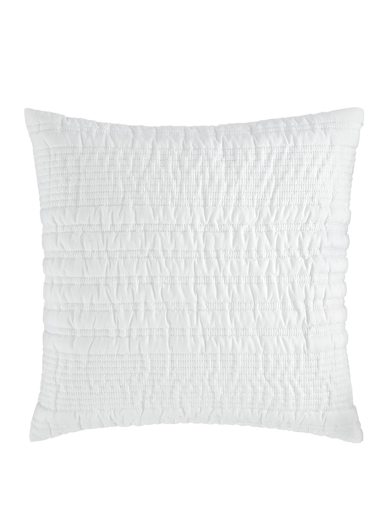 catherine-lansfield-lennon-stripe-seersucker-filled-cushion-in-whitestillFront